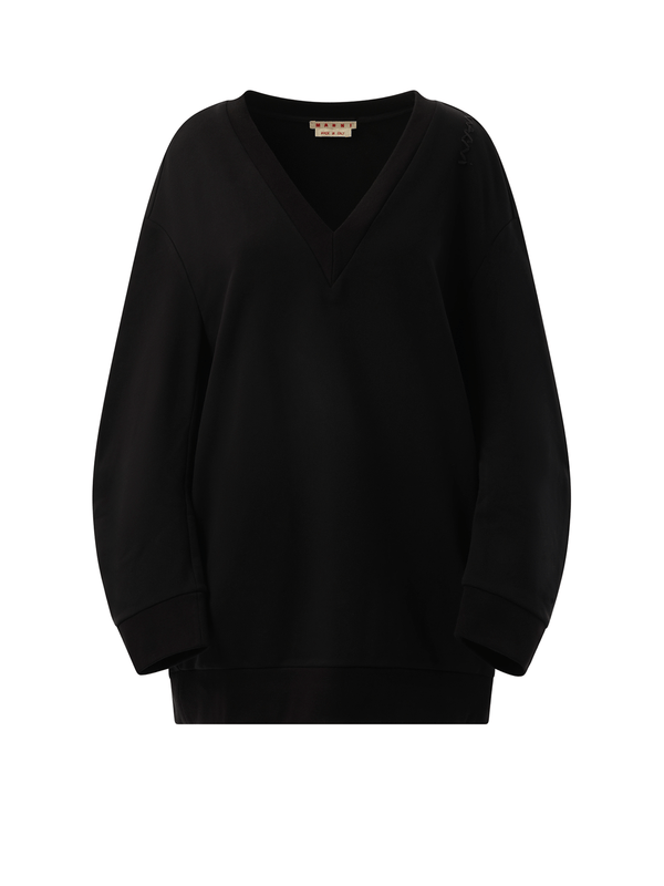 Oversized Sweatshirt Dress in Black