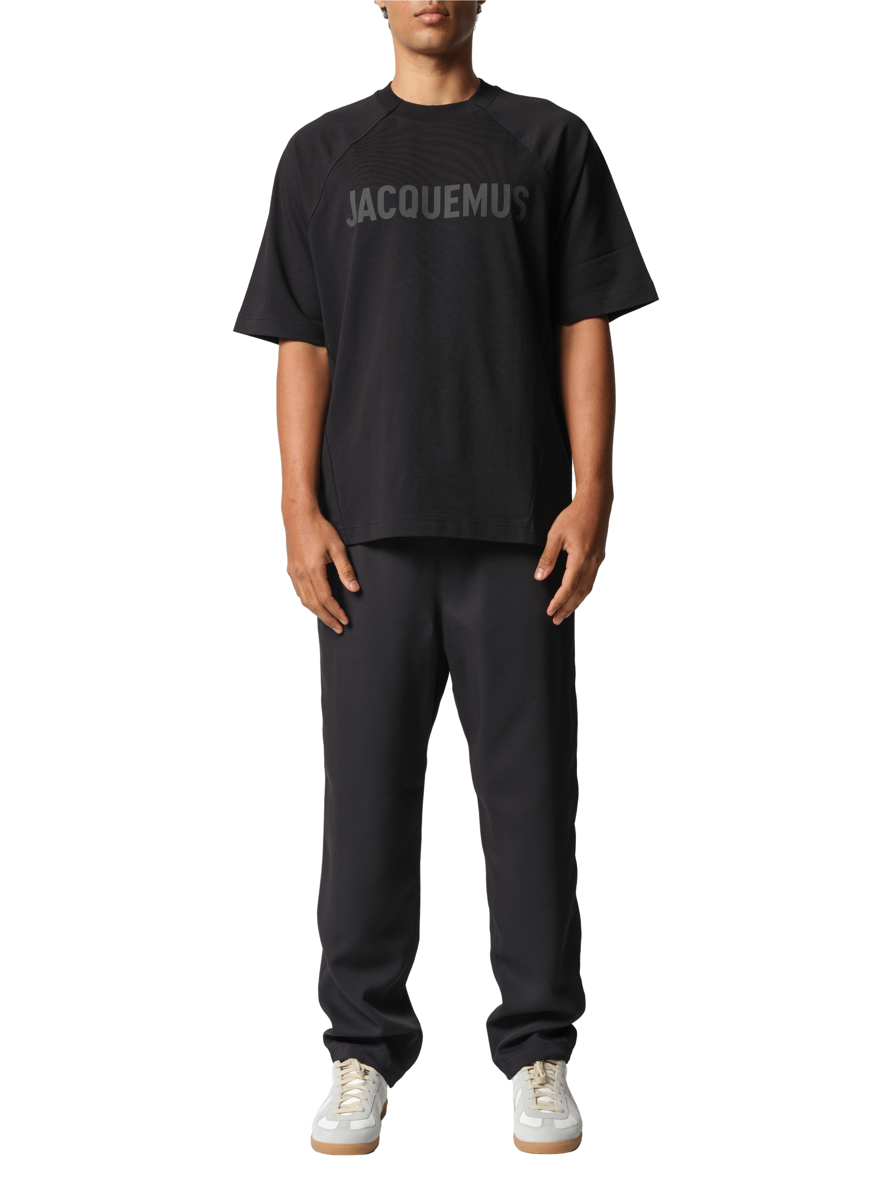 Jacquemus Le T-Shirt Typo in Black