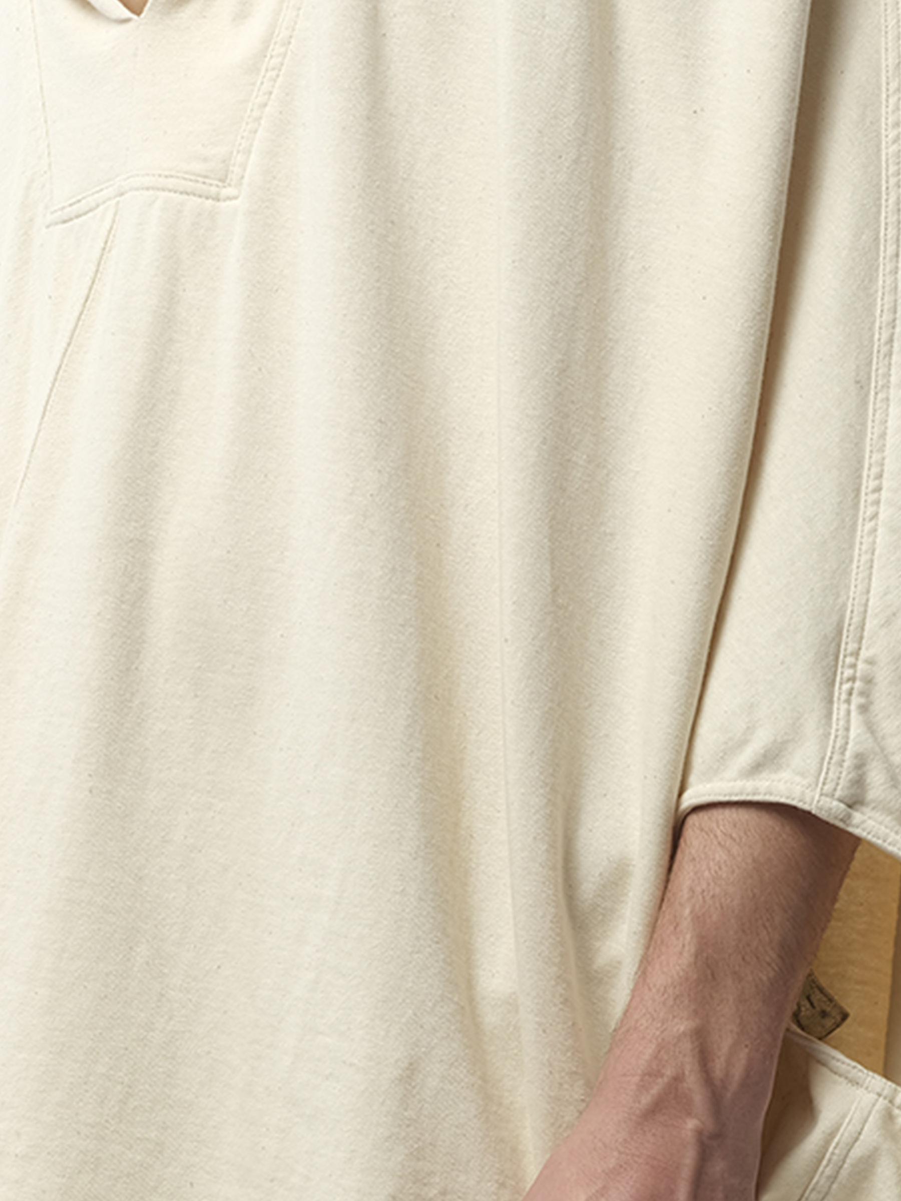 Rick Owens Hooded Kaftan in Natural