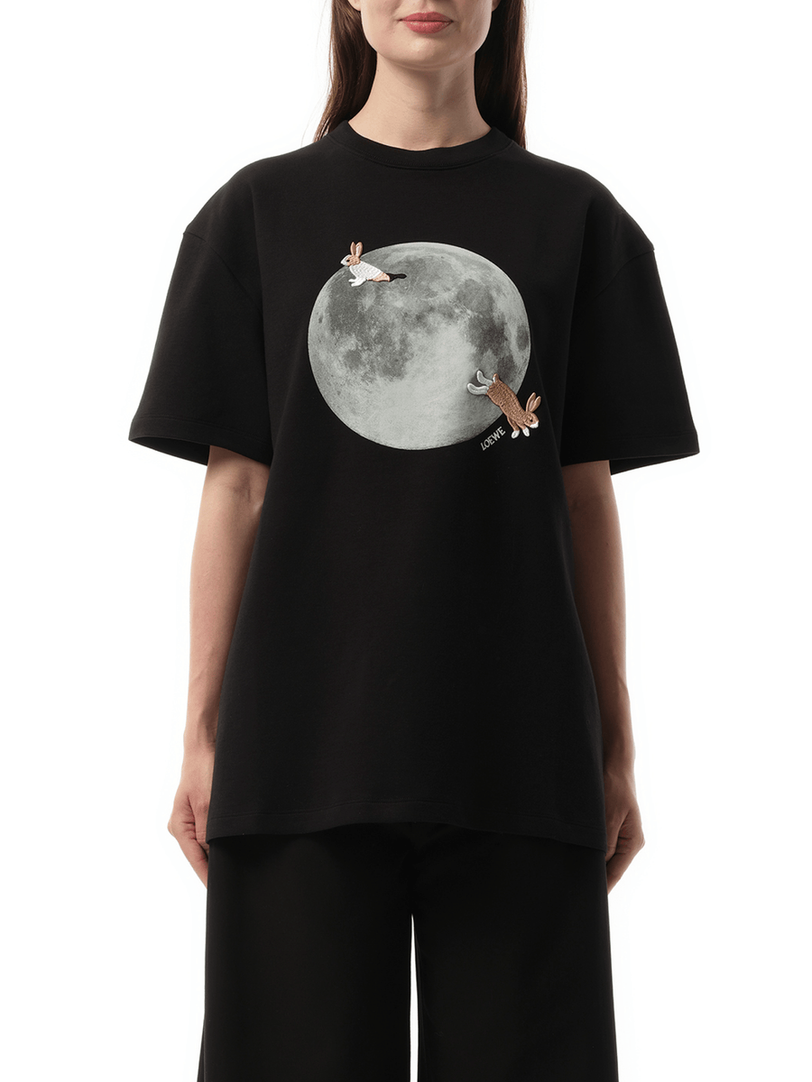 Loewe Moon Print T-Shirt in Black