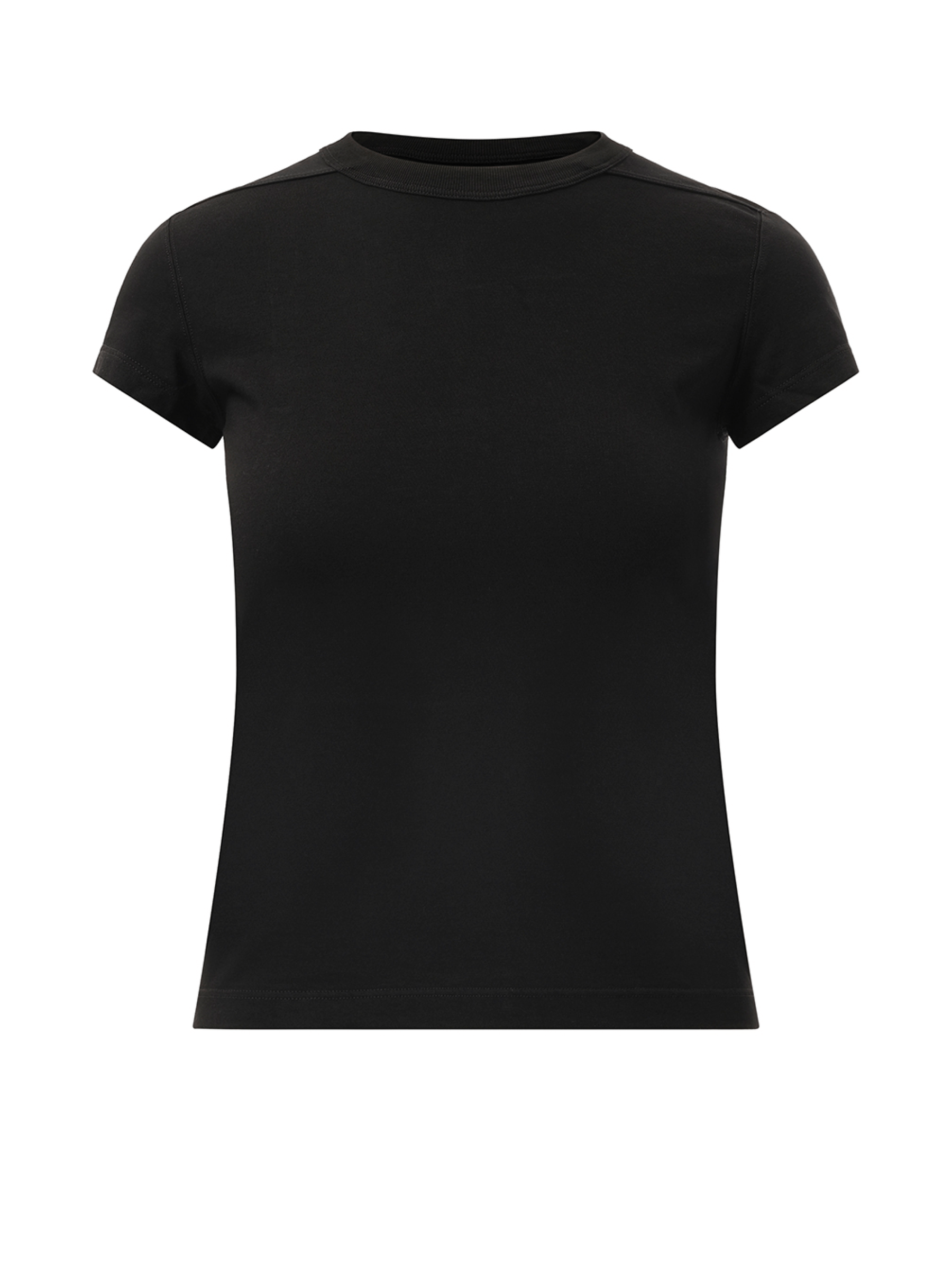 Rick Owens Cropped Level T-Shirt in Black
