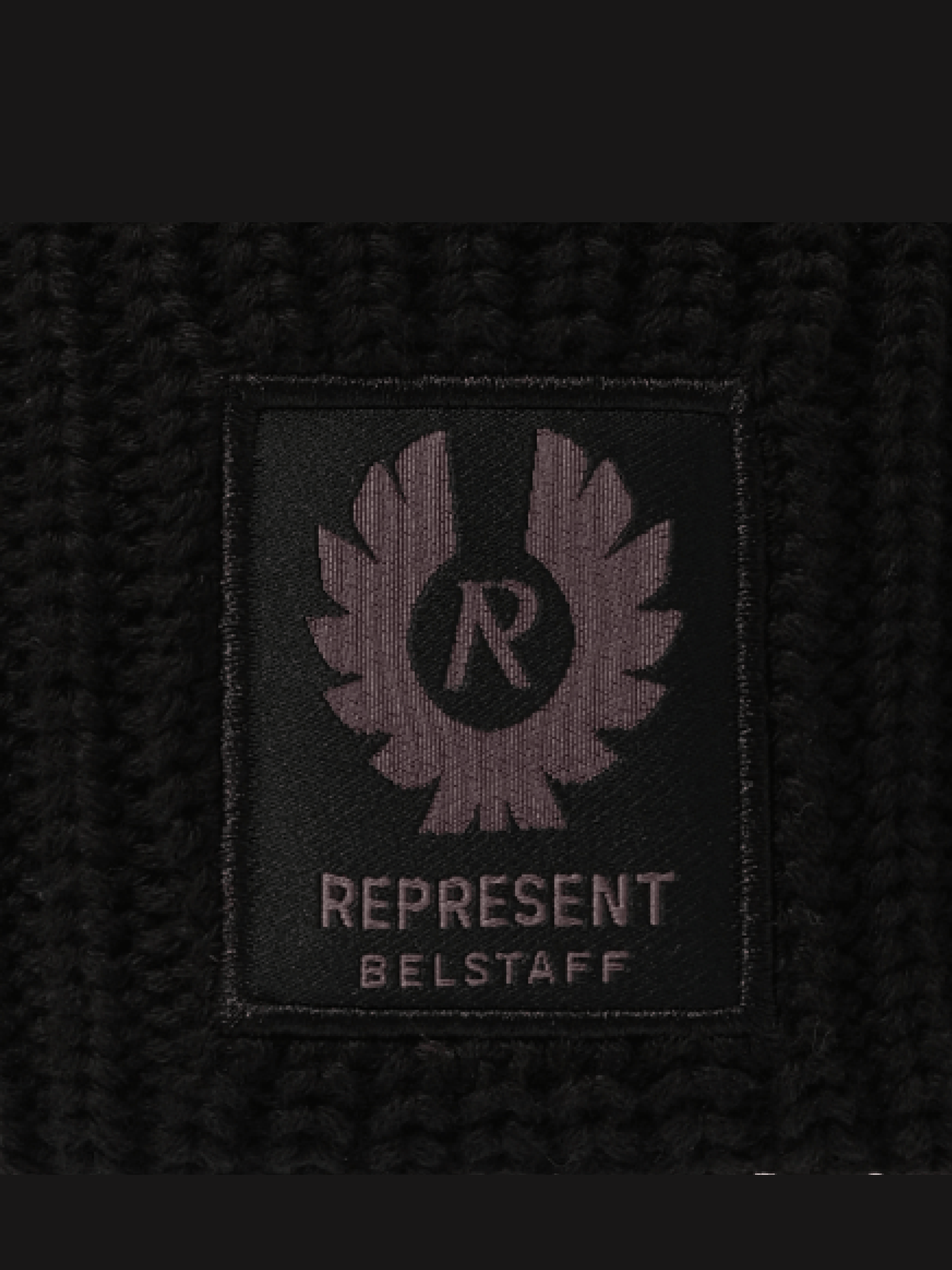 Represent Represent X Belstaff Patch Beanie in Black