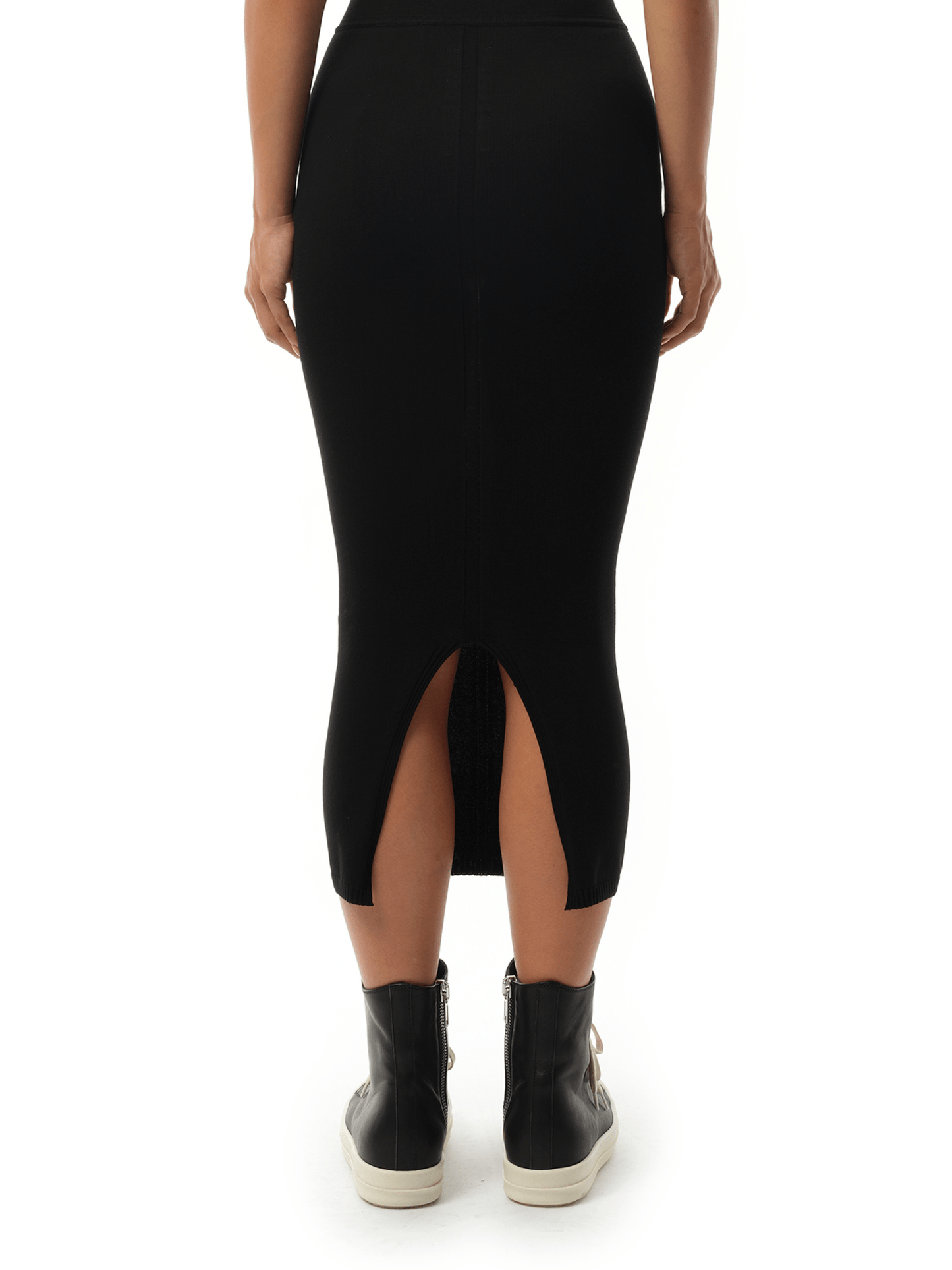 Rick Owens Calf Skirt in Black