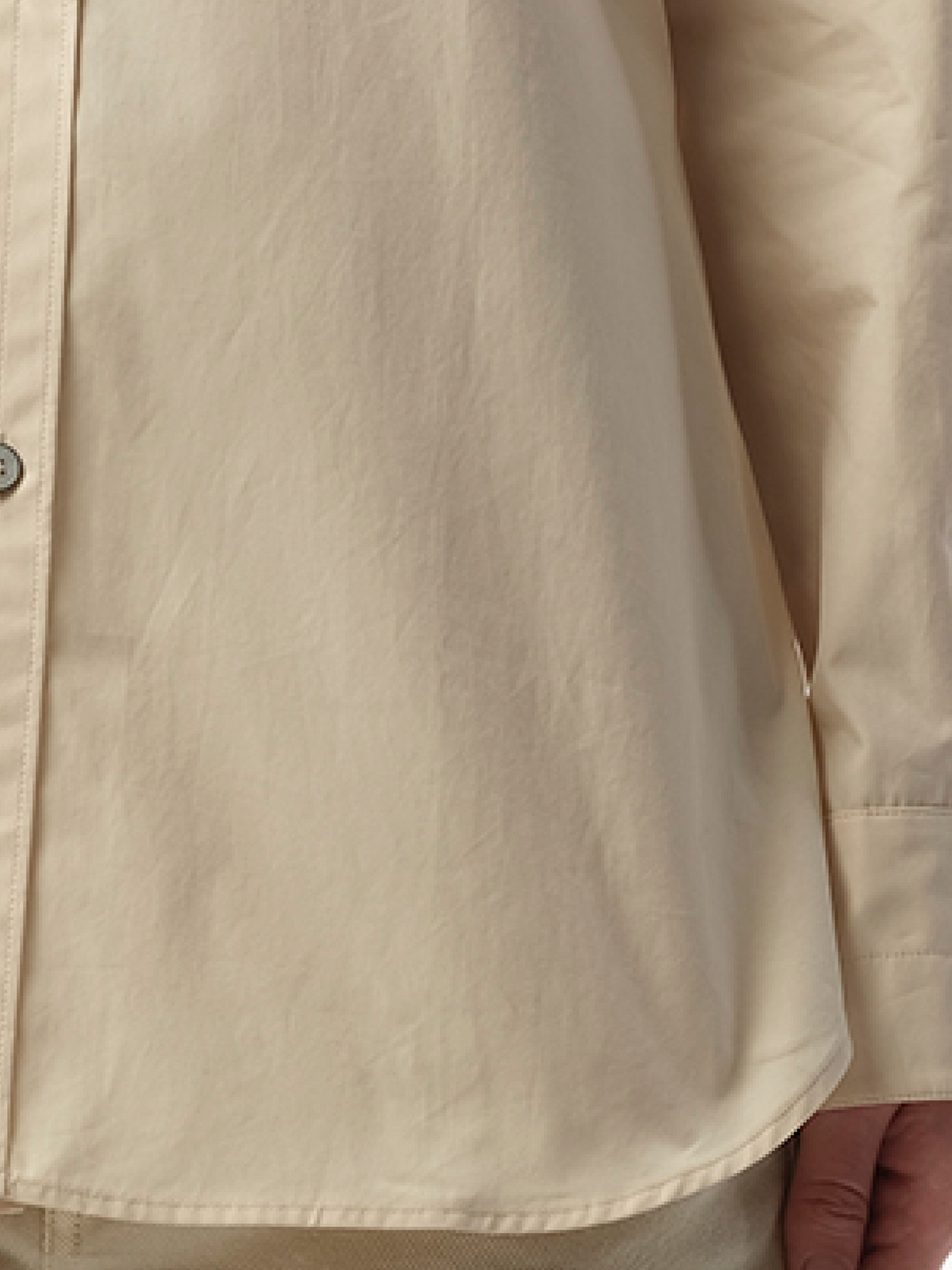 Fitted Shirt in Light Cream