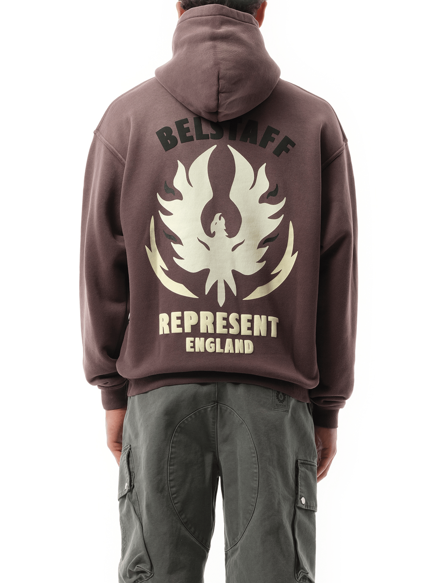 Represent Represent X Belstaff Flame Phoenix Hoodie in Plum