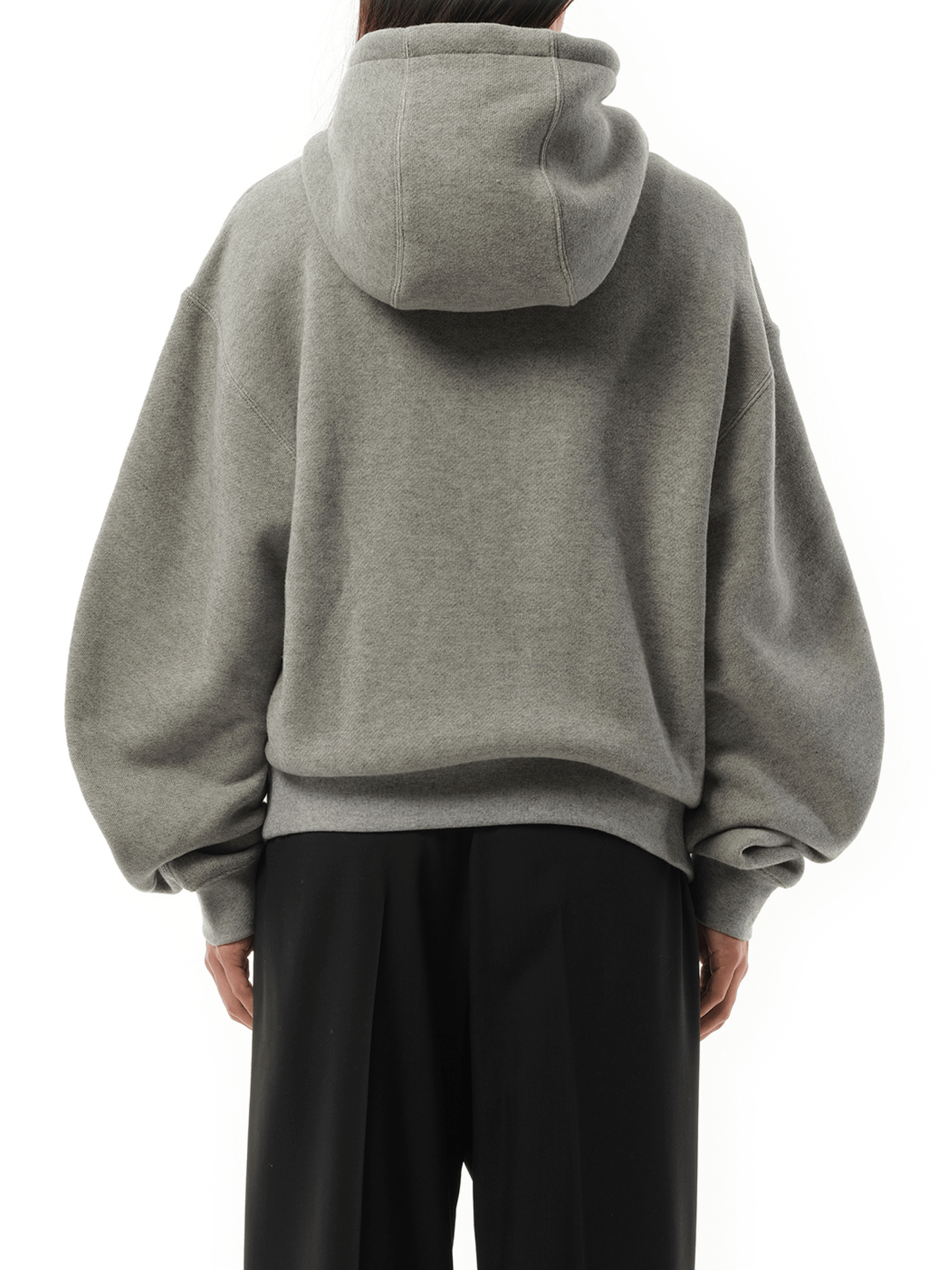 Loewe Flamenco Zip Hoodie in Grey Melange