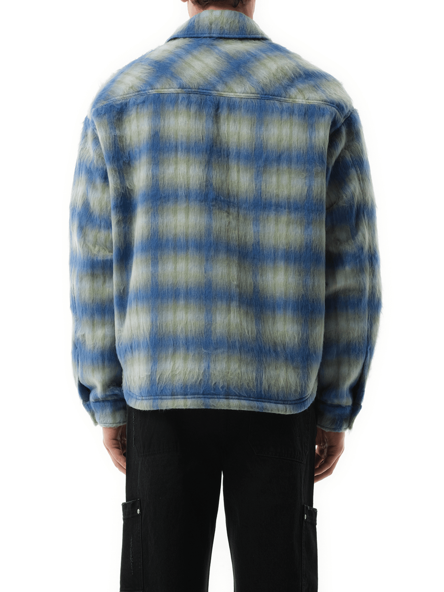 Textured Overshirt in Electric Blue