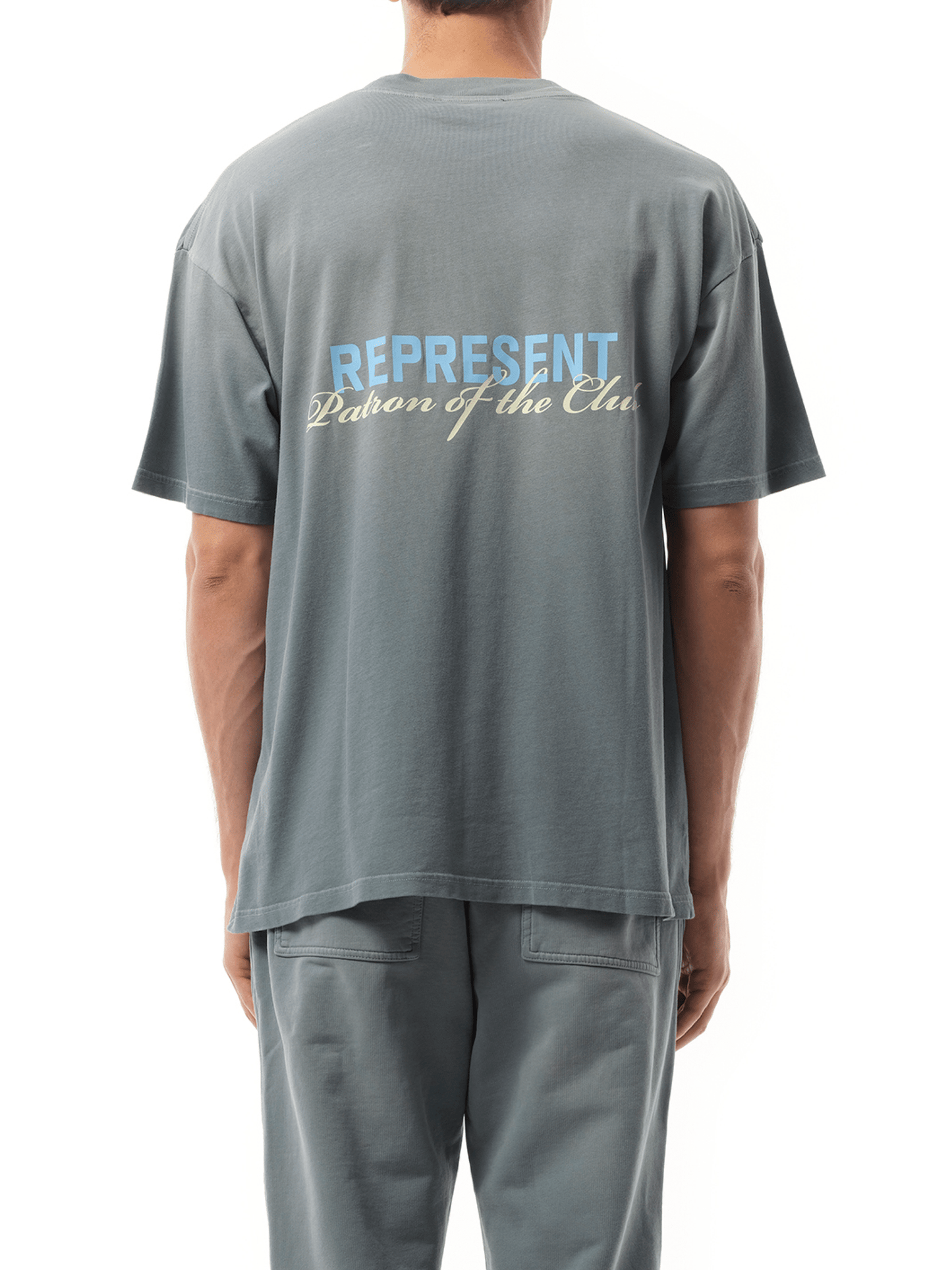 Represent Patron of The Club T-Shirt in Washed Grey