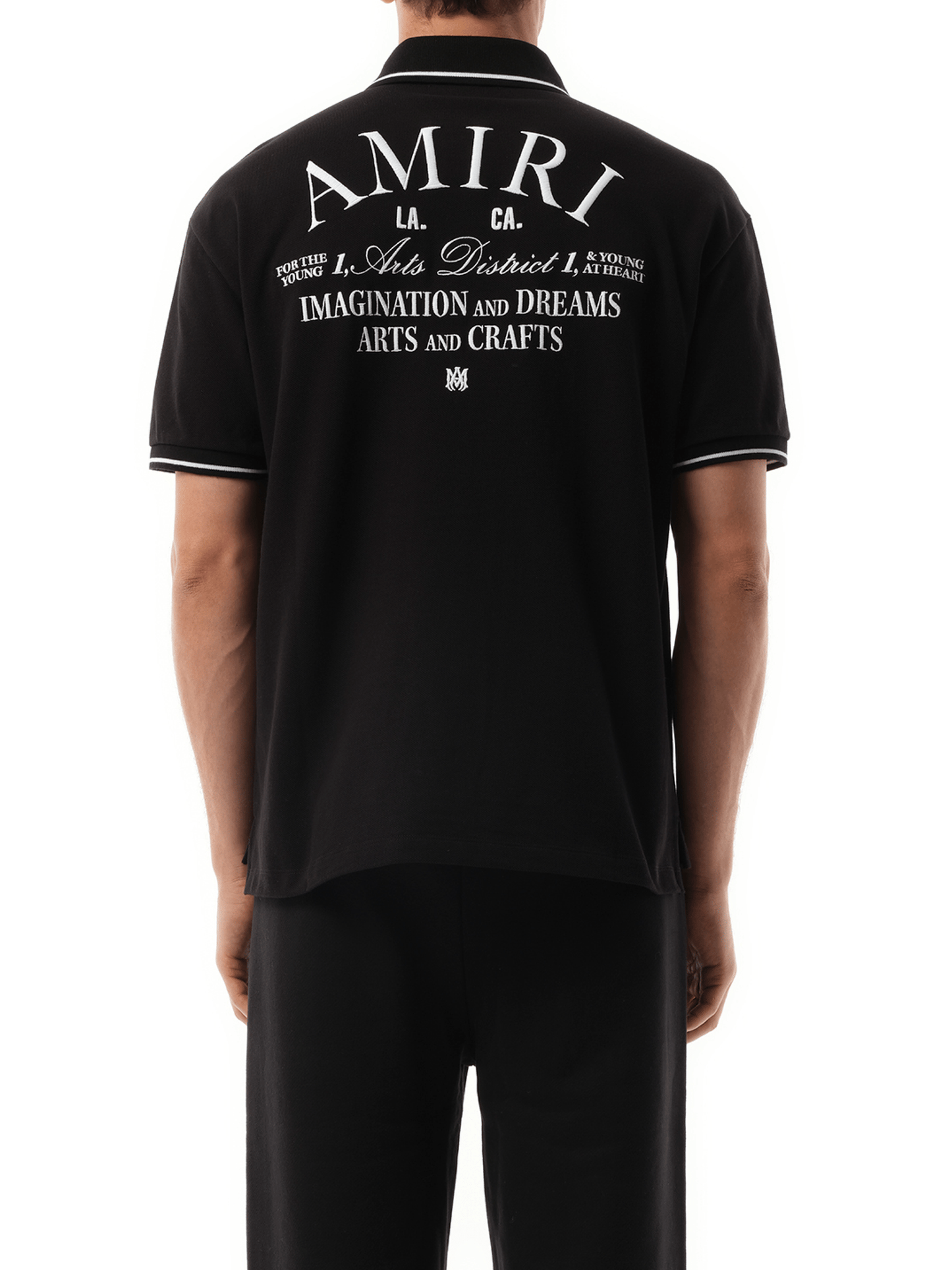 Amiri Amiri Arts District Polo in Black