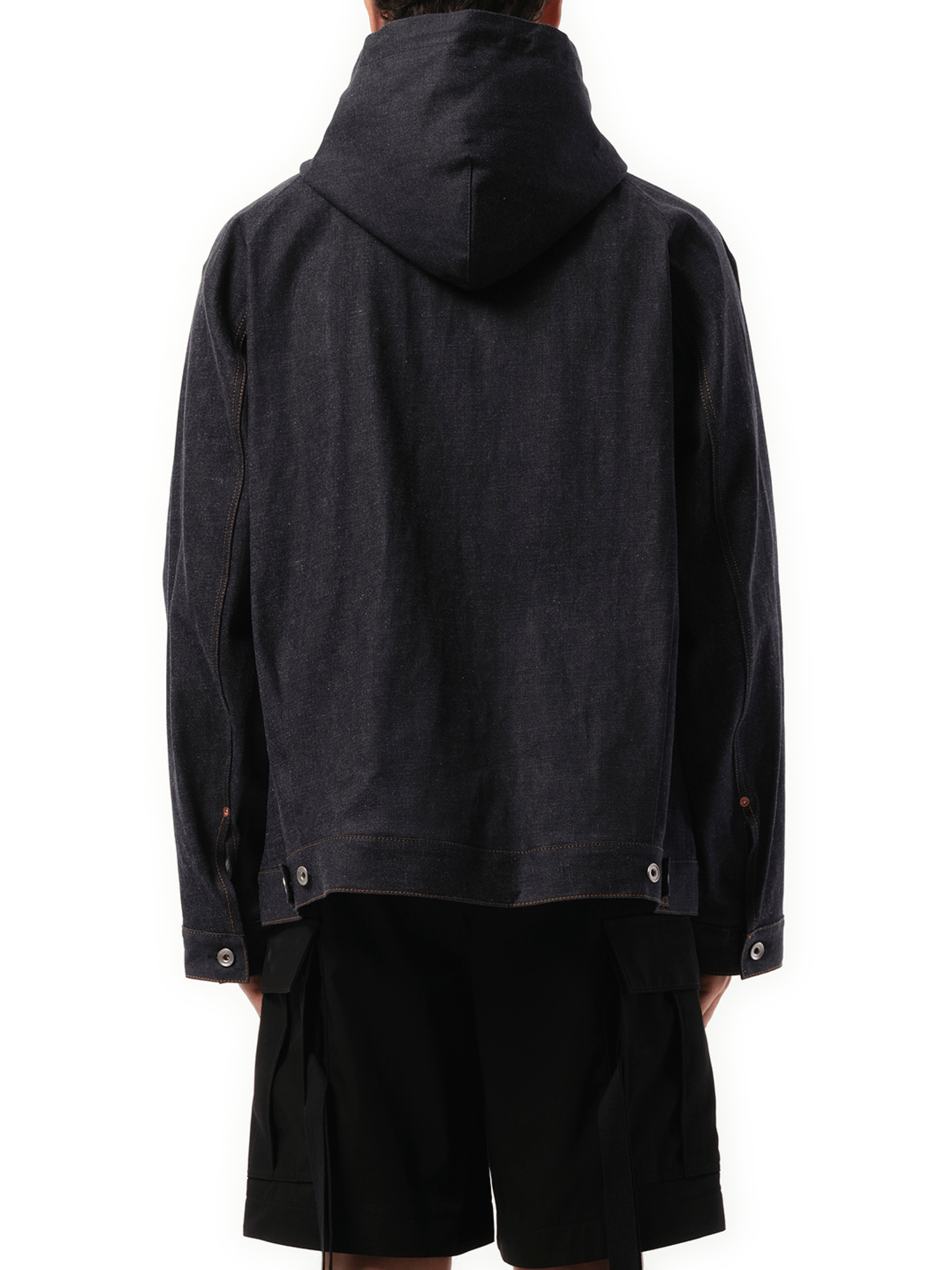 Sacai Denim Hoodie in Indigo