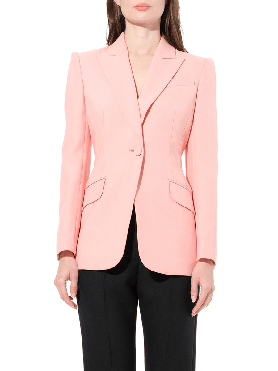 Straight Shoulder Jacket in Anemone