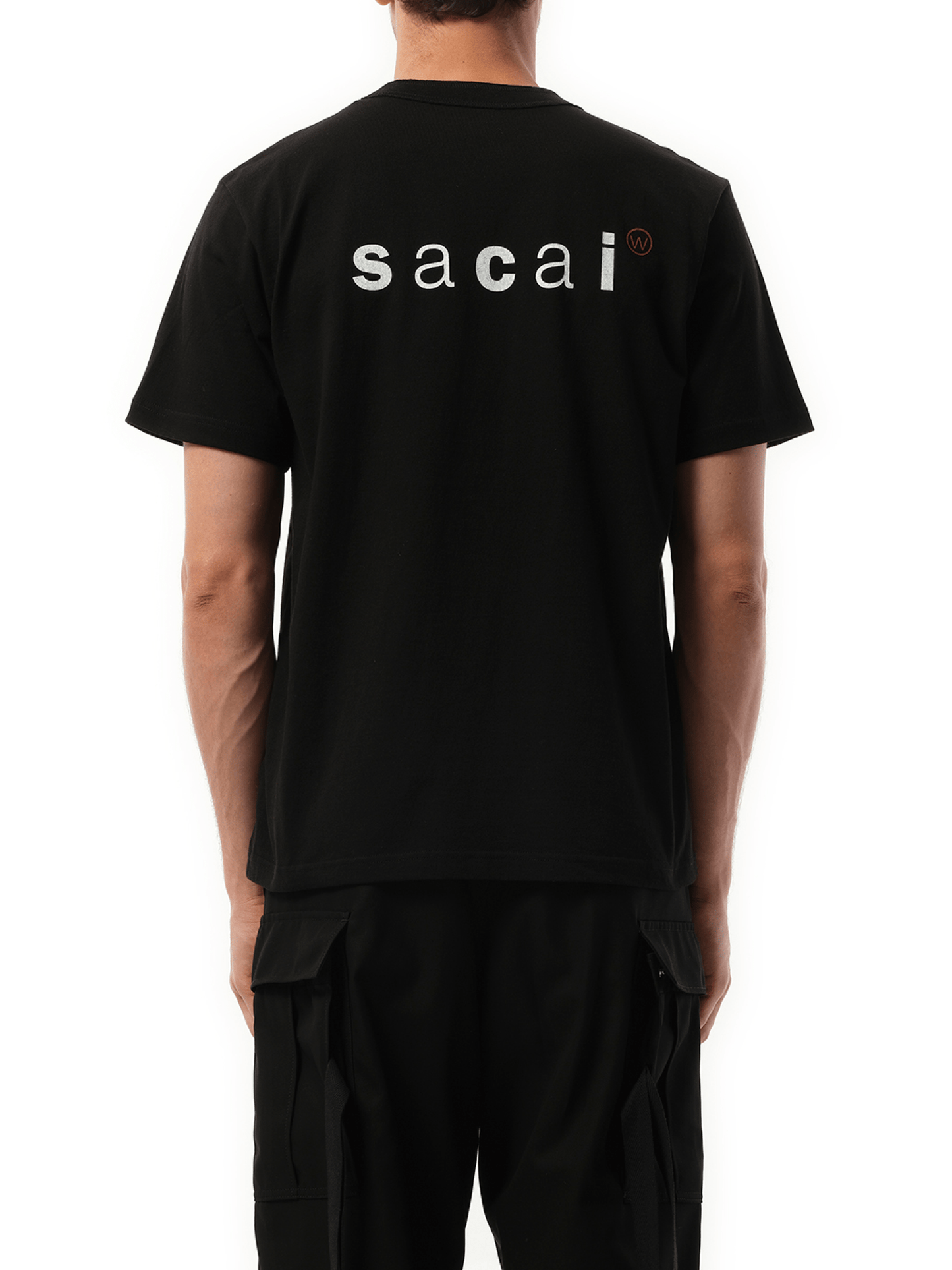 Sacai WTAPS Print T-Shirt in Black