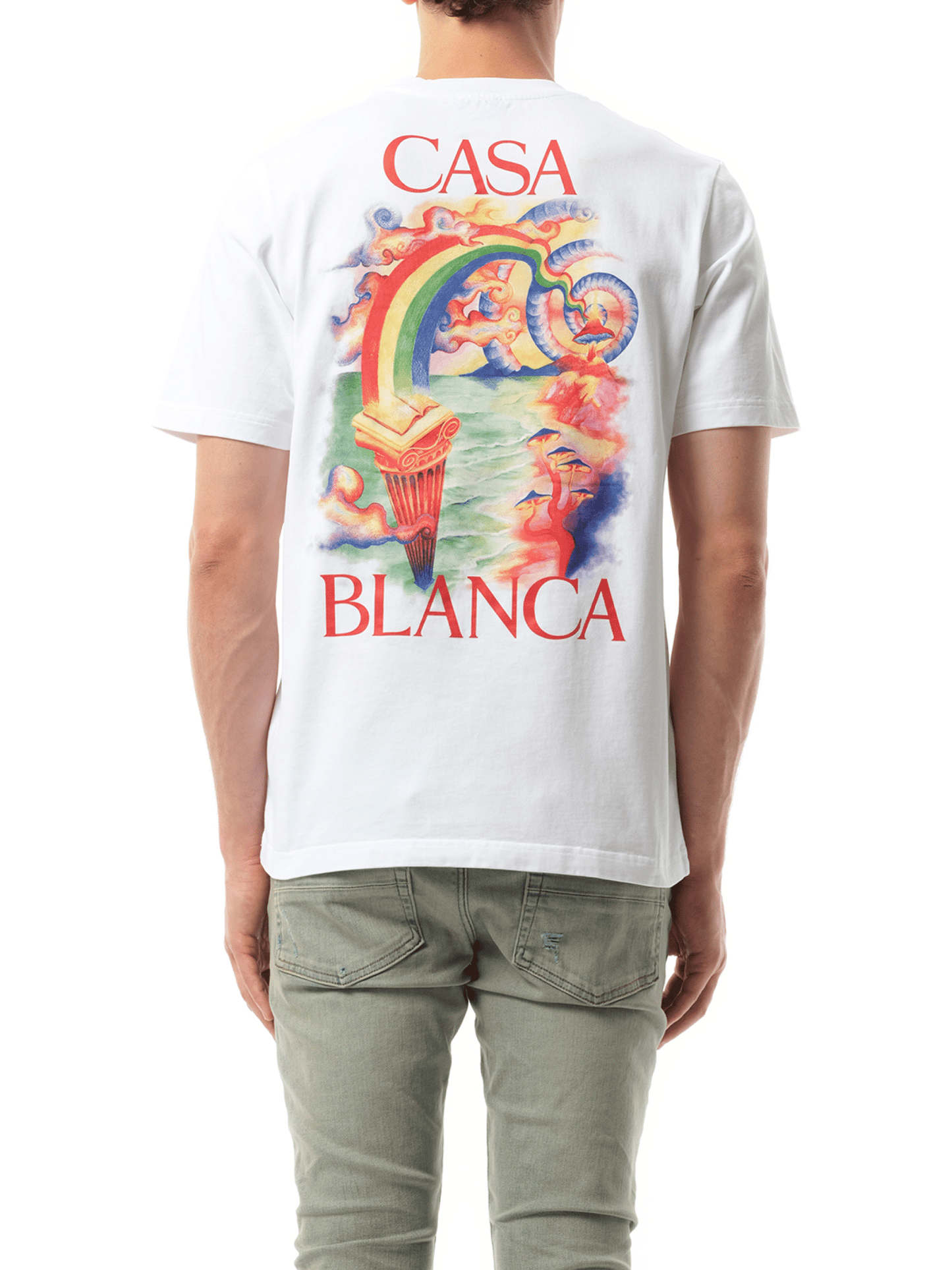 Casablanca Nature Teacher Printed T-Shirt in White