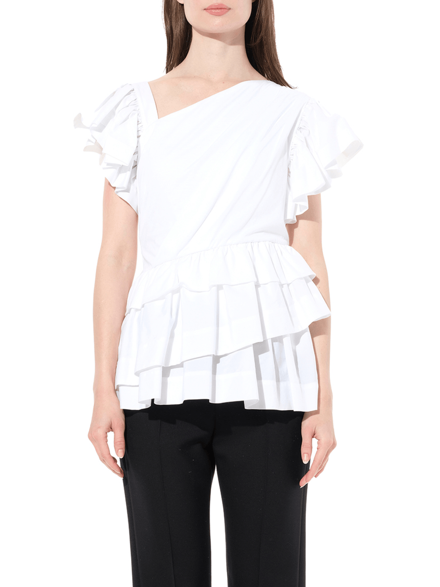 Shoulder Top in White