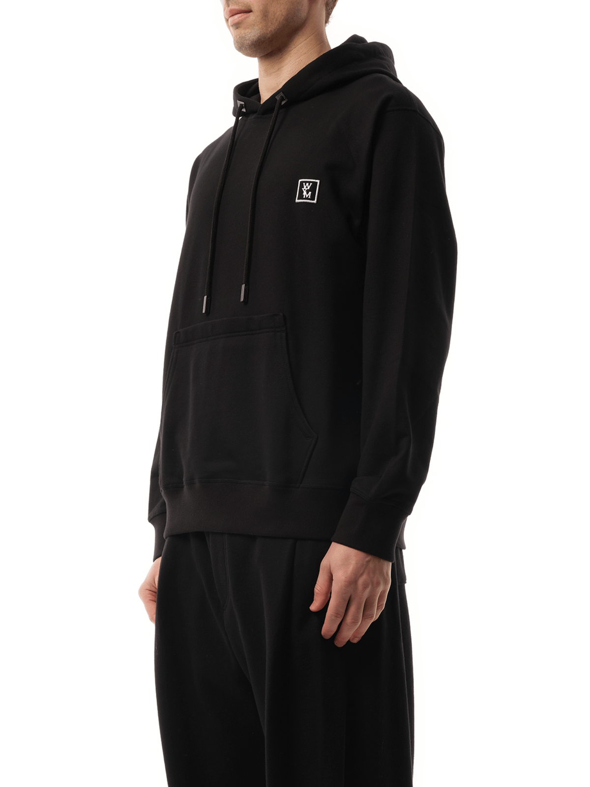 WYM Patch Hoodie in Black