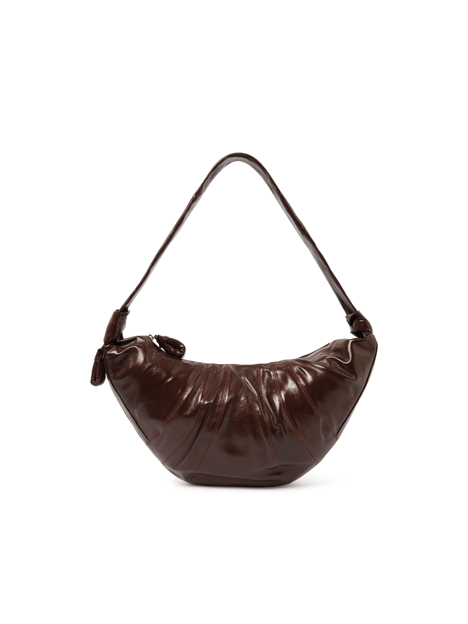 Lemaire Large Croissant Bag in Chocolate Fondant