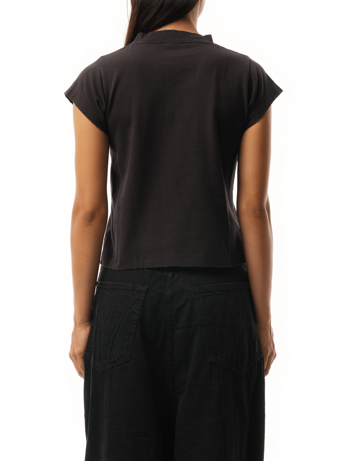 Ciao Bello Shrunk T-Shirt in Washed Black