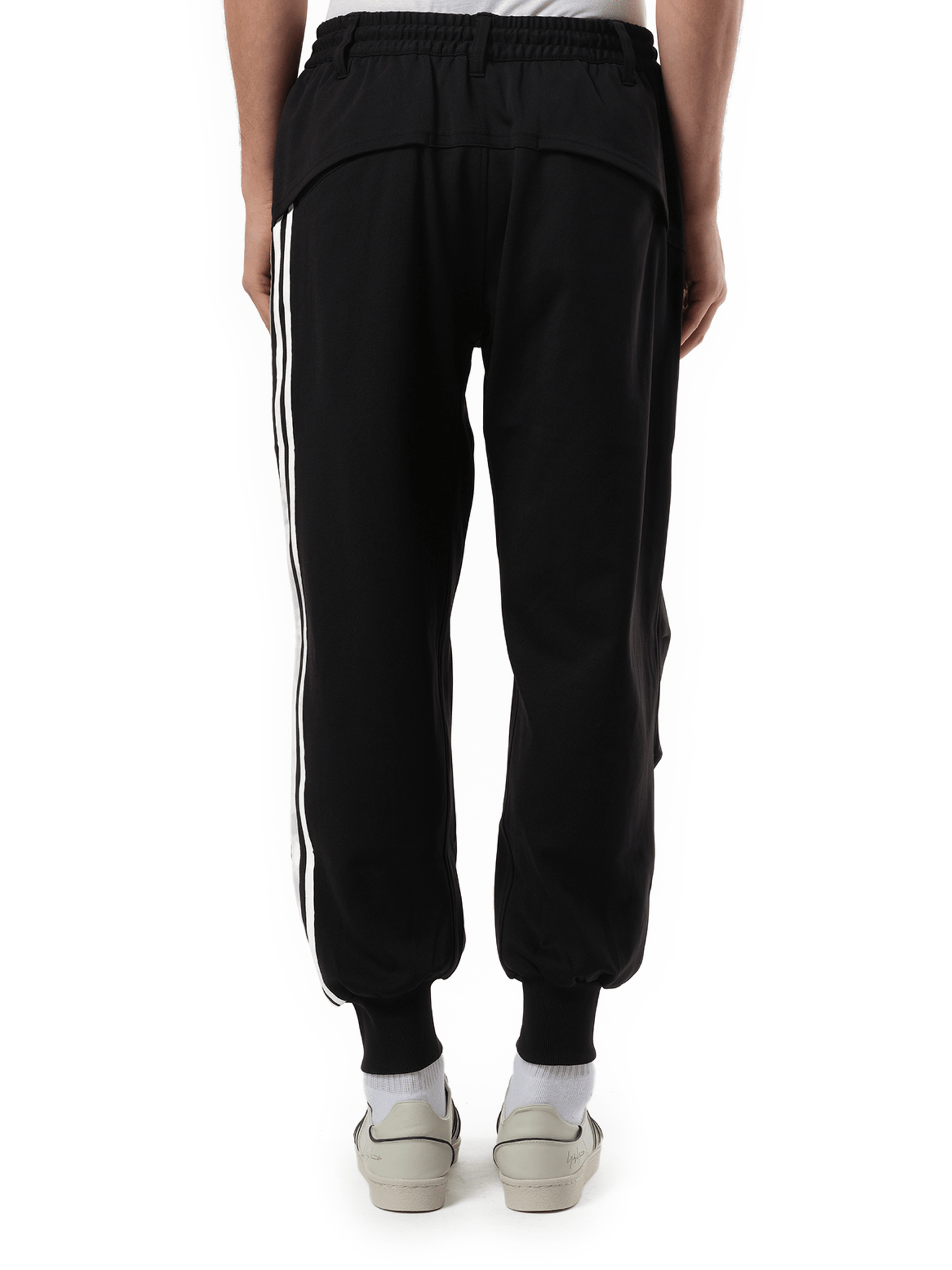 Y-3 3 Stripe Cuff Pants in Black