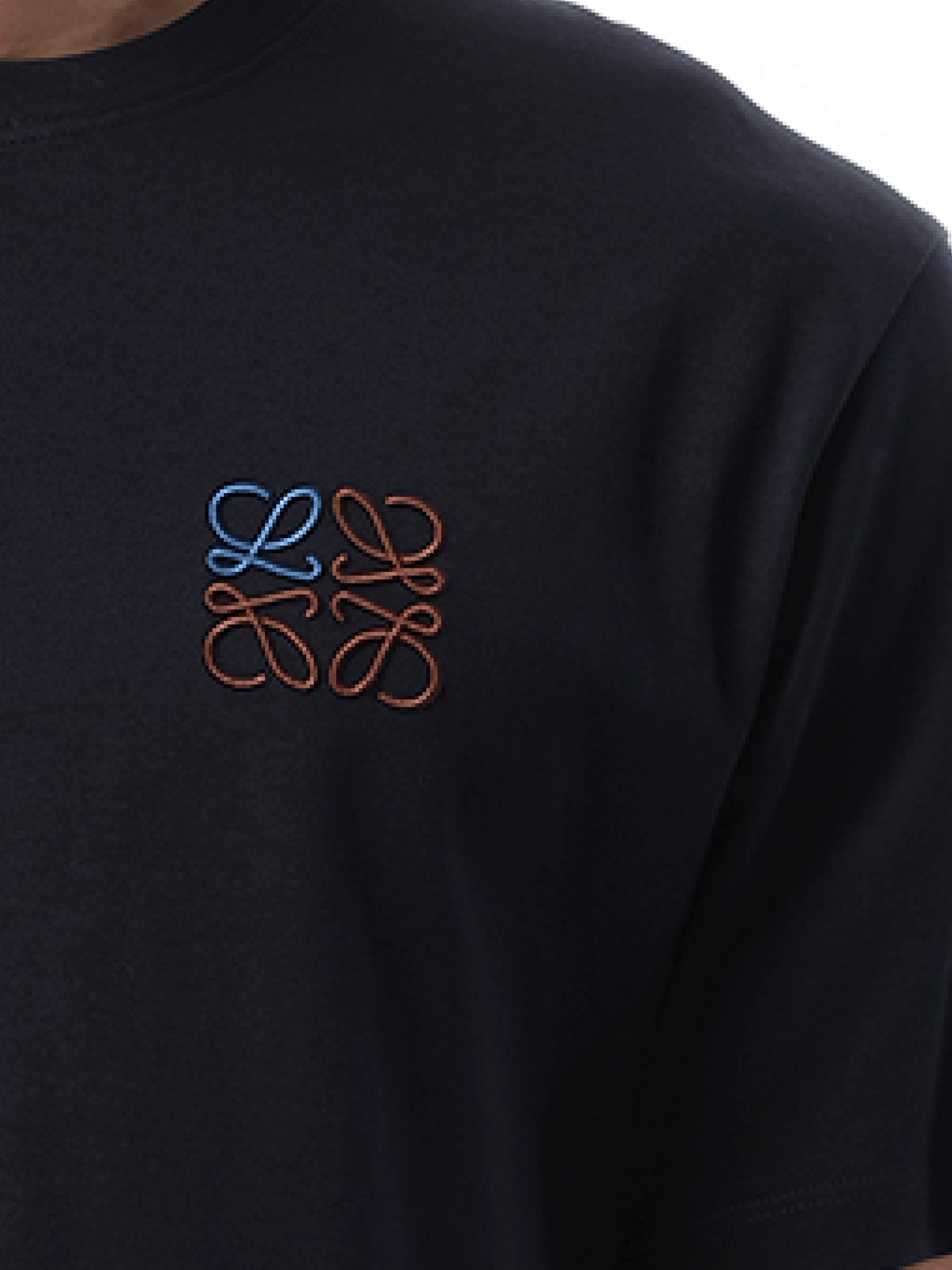 Loewe Anagram Logo T-Shirt in Dark Navy