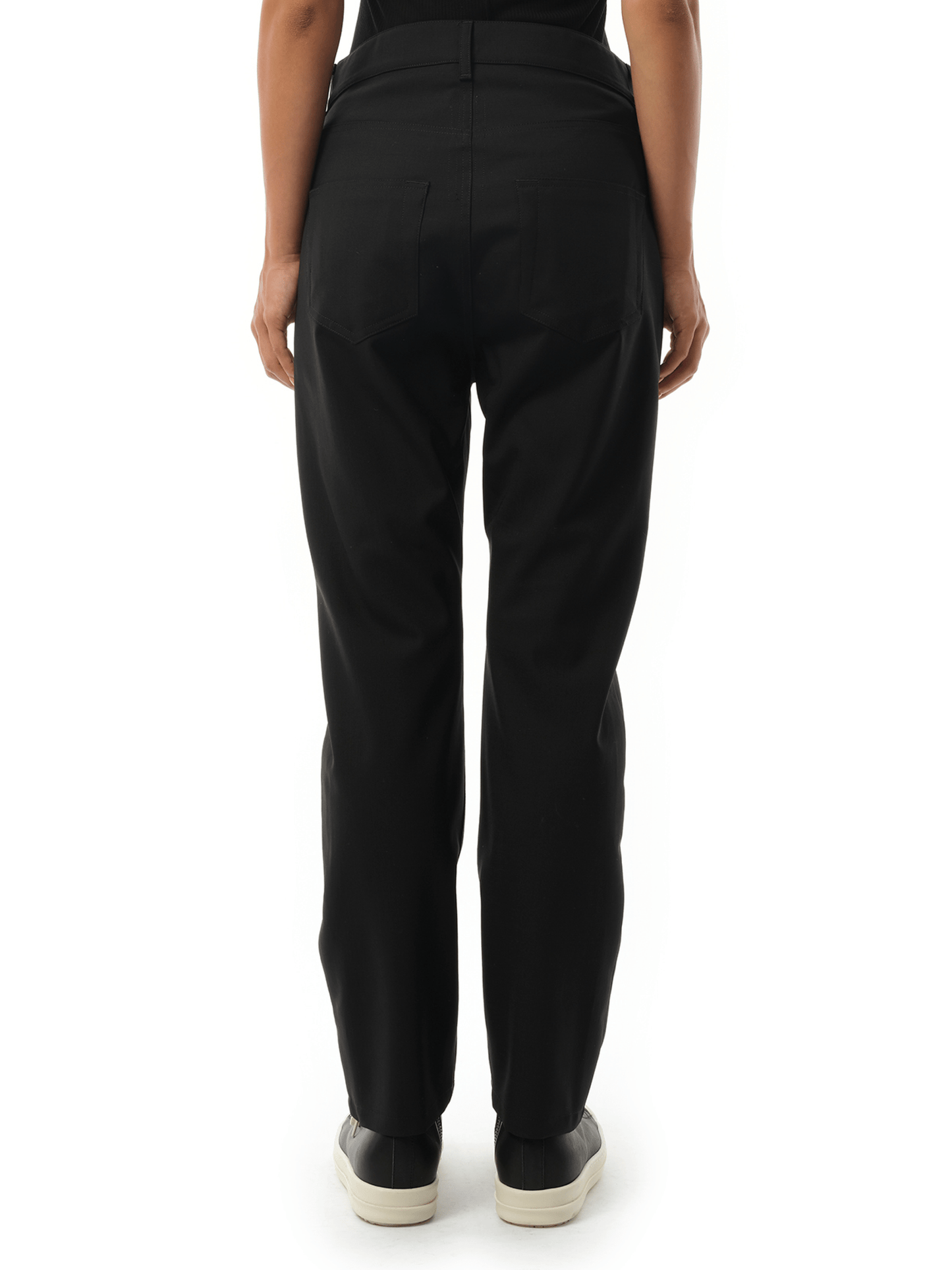 Rick Owens Detroit Cut Pants in Black