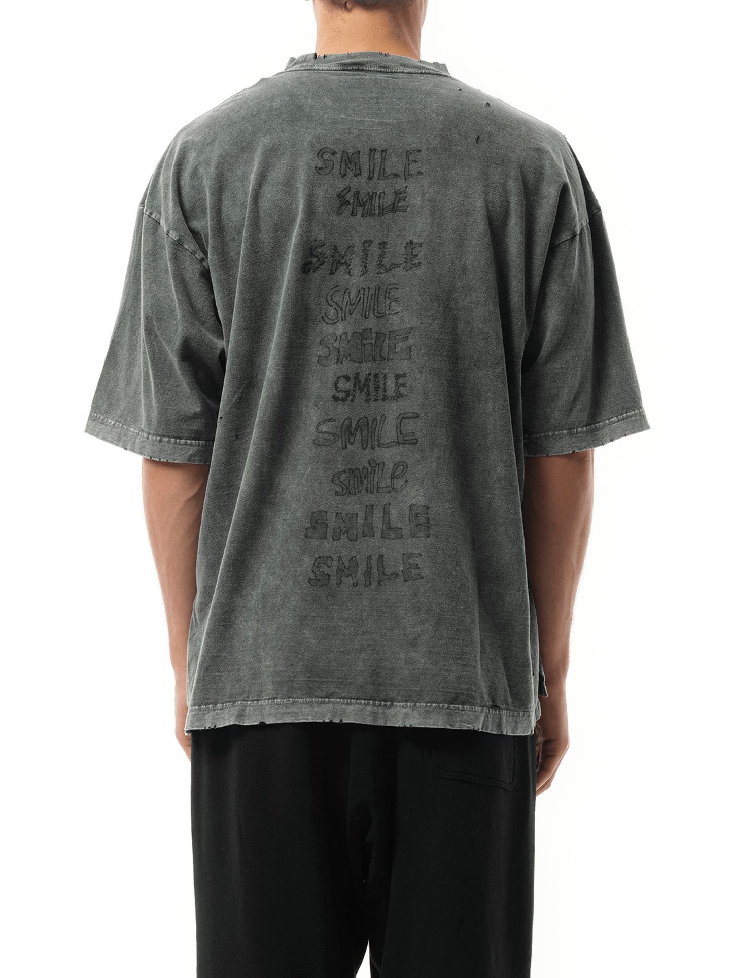 Maison Mihara Yasuhiro Bleached T-Shirt in Black