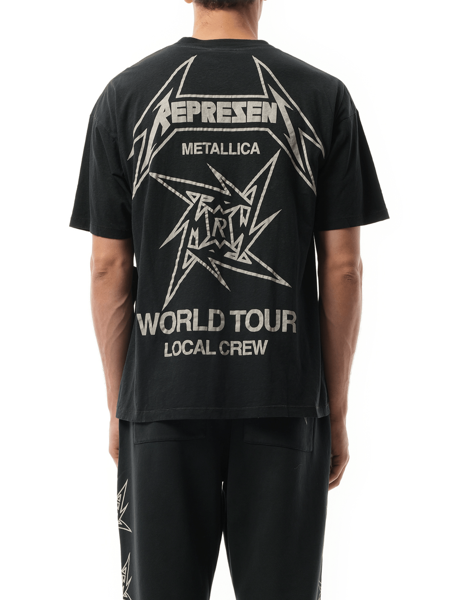 Represent Metallica 40 Year Anniversary T-Shirt in Stained Black