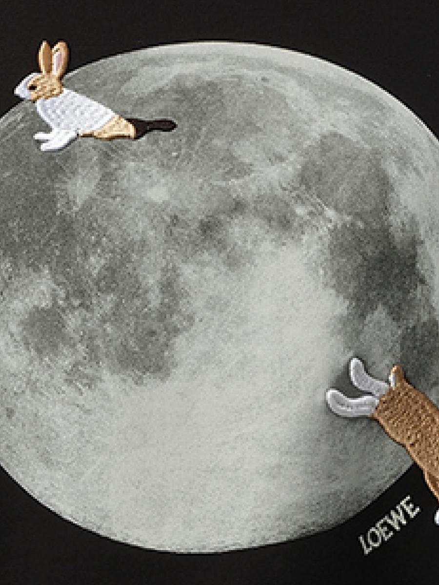 Loewe Moon Print T-Shirt in Black