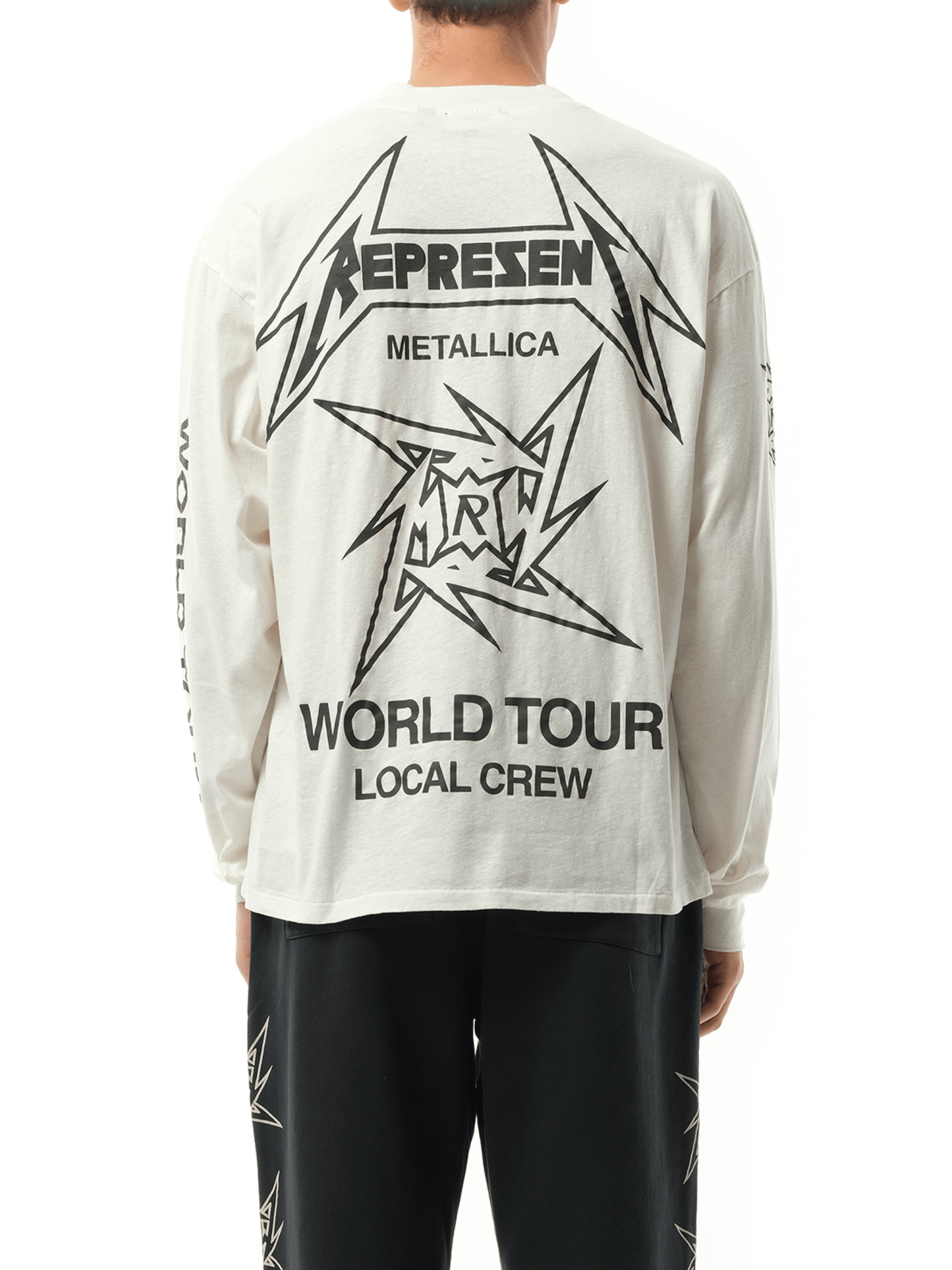 Represent Metallica 40 Year Anniversary Long Sleeve T-Shirt in Flat White