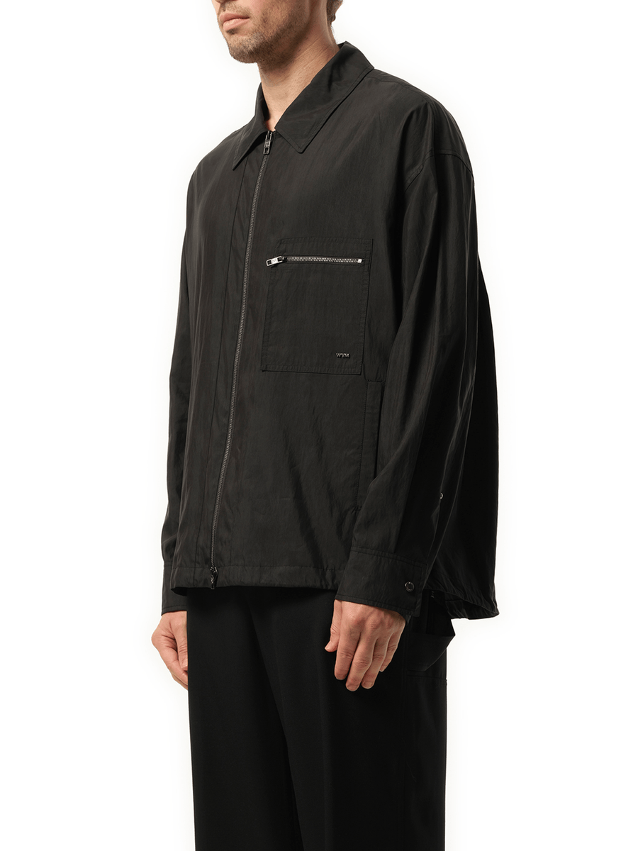 Wooyoungmi Nylon Zip Shirt in Black