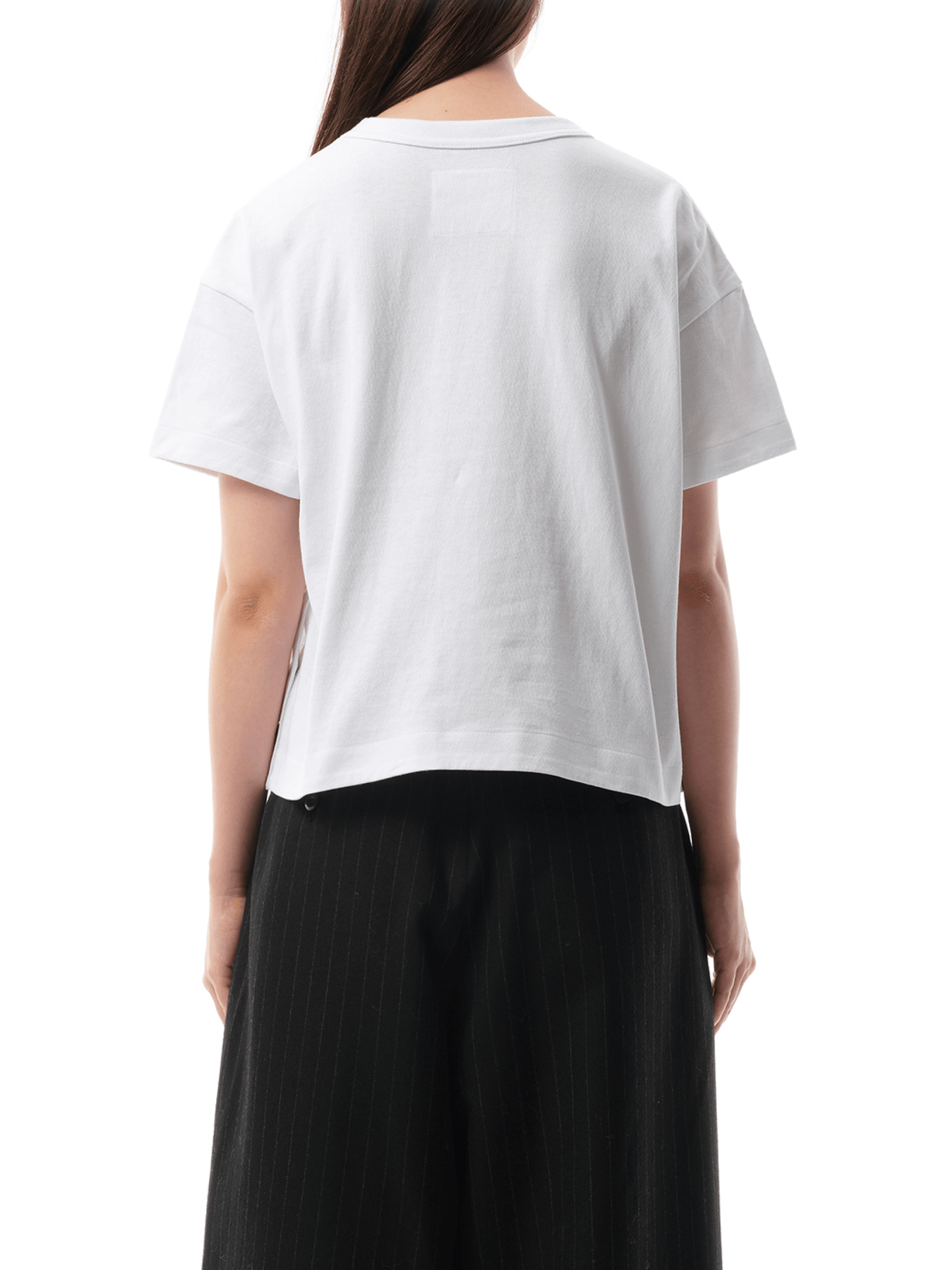 Sacai S Jersey T-Shirt in White