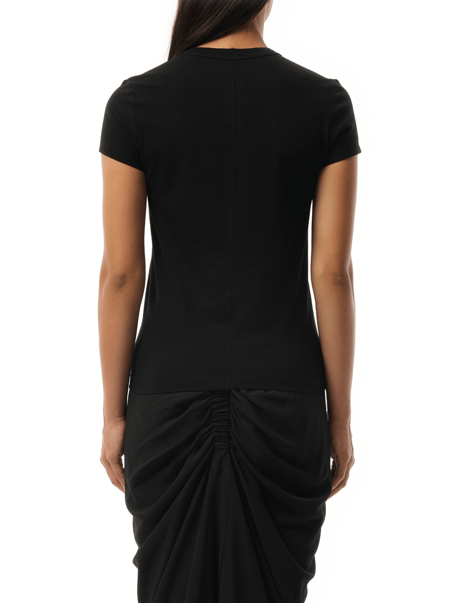 Rick Owens Cropped Level T-Shirt in Black