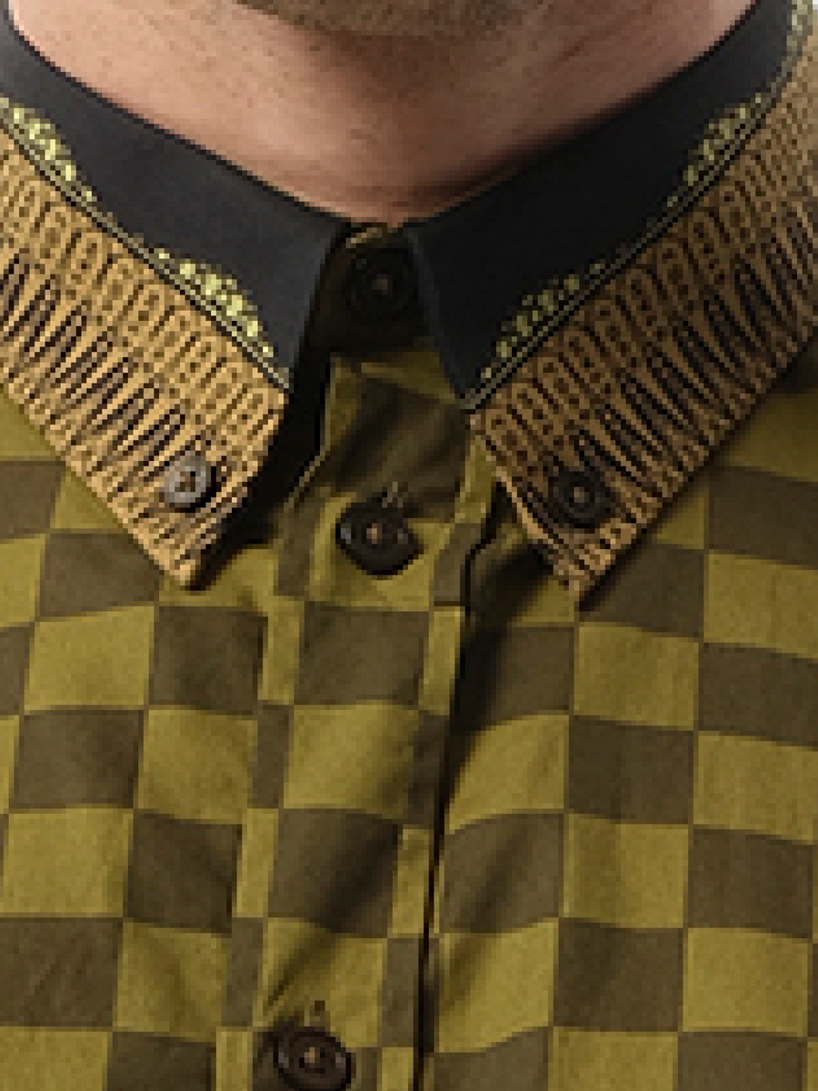 Podium Short Sleeve Shirt in Khaki