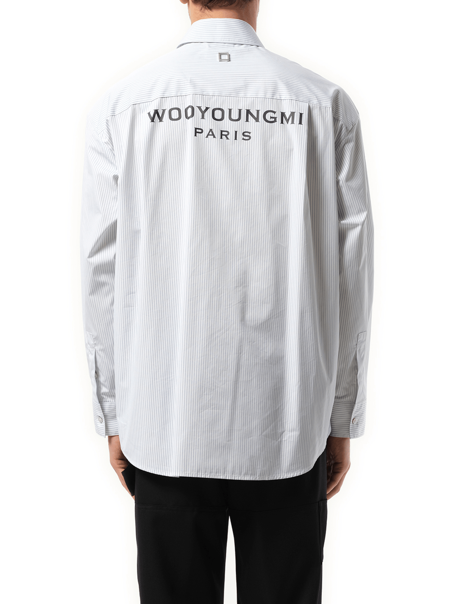 Wooyoungmi Stripe Double Pocket Shirt in Blue