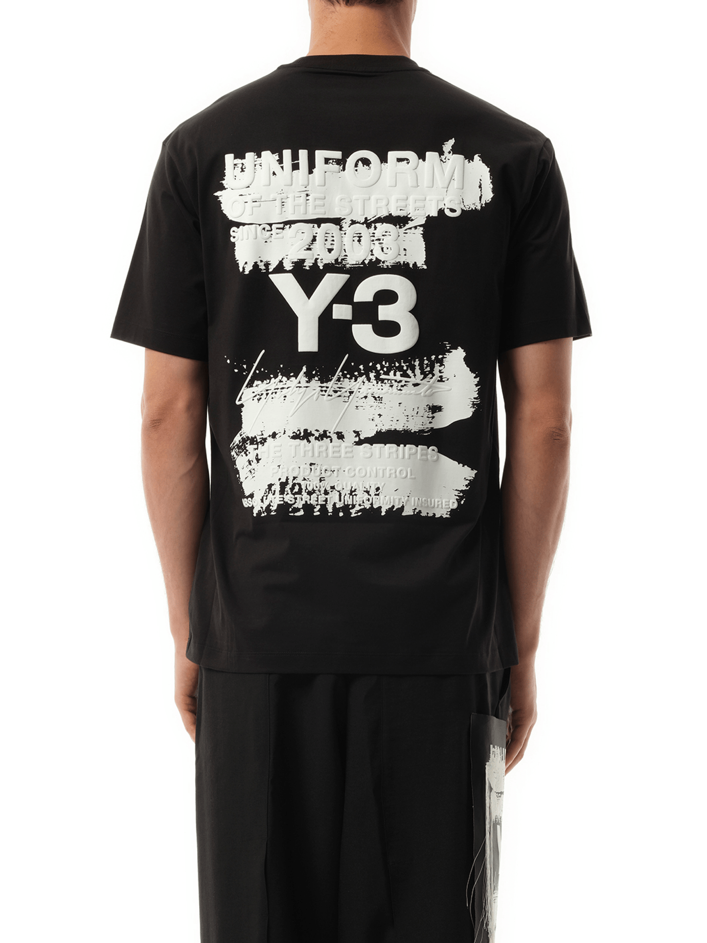 Y-3 Unisex Pun Logo T-Shirt in Black