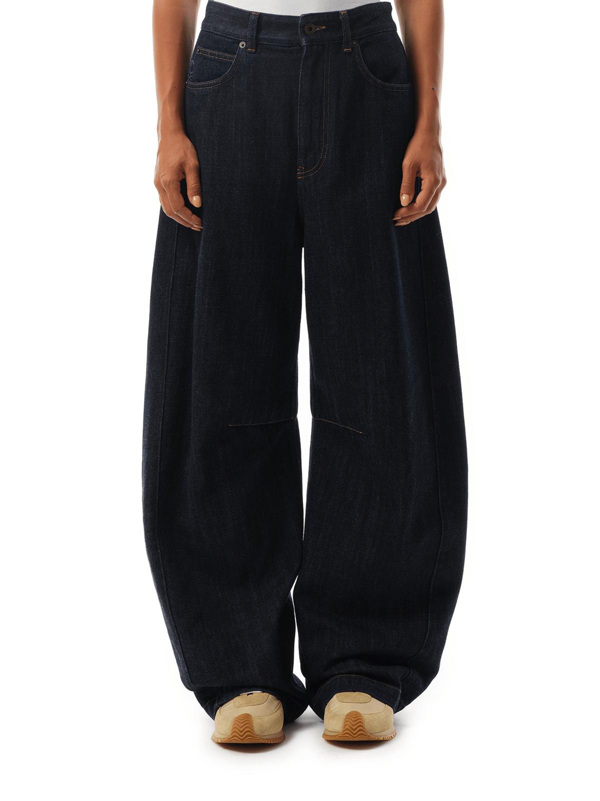 Loewe Anagram Barrel Jeans AF in Indigo Blue