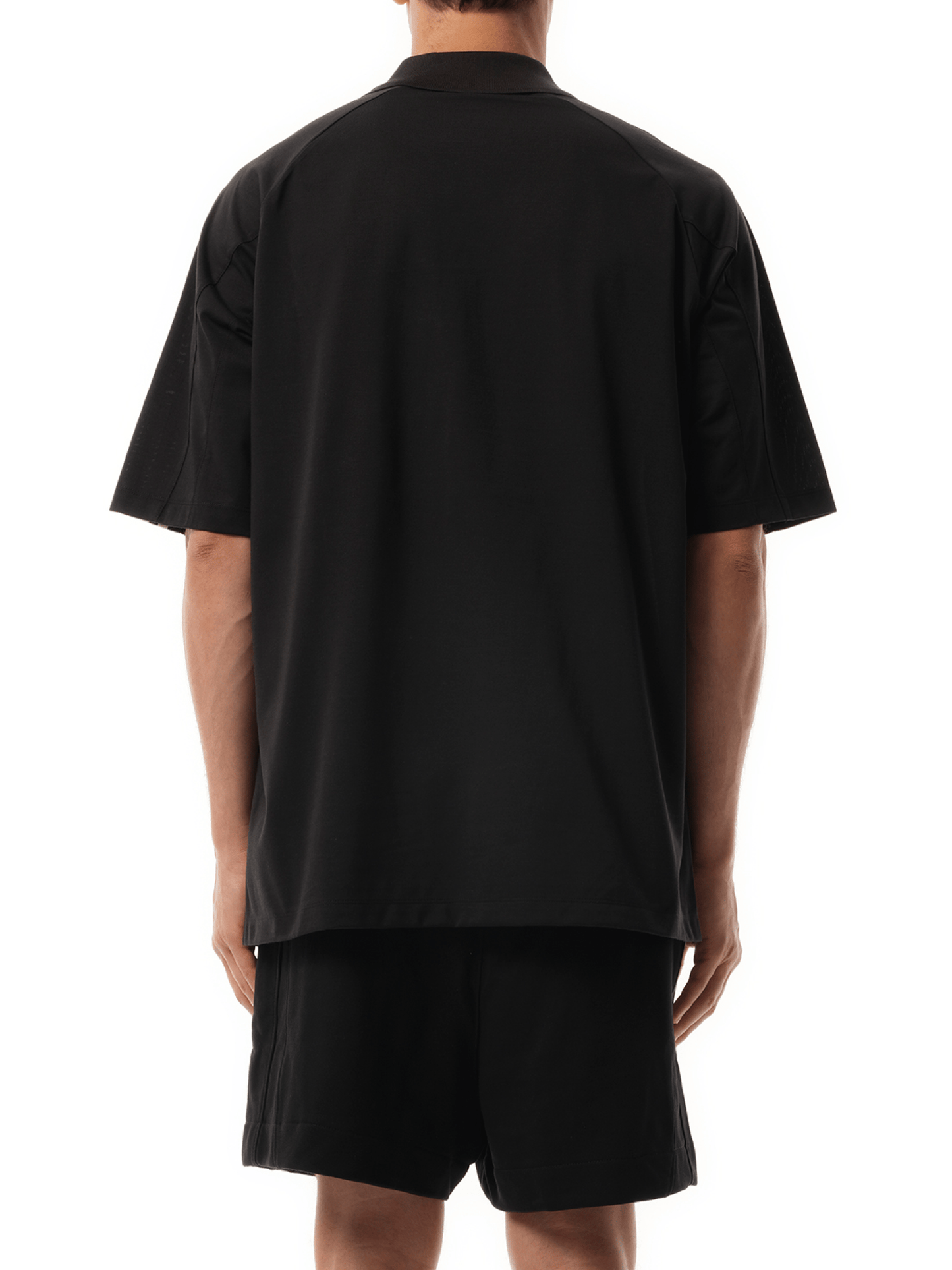 Y-3 3 Stripe Football Jersey in Black