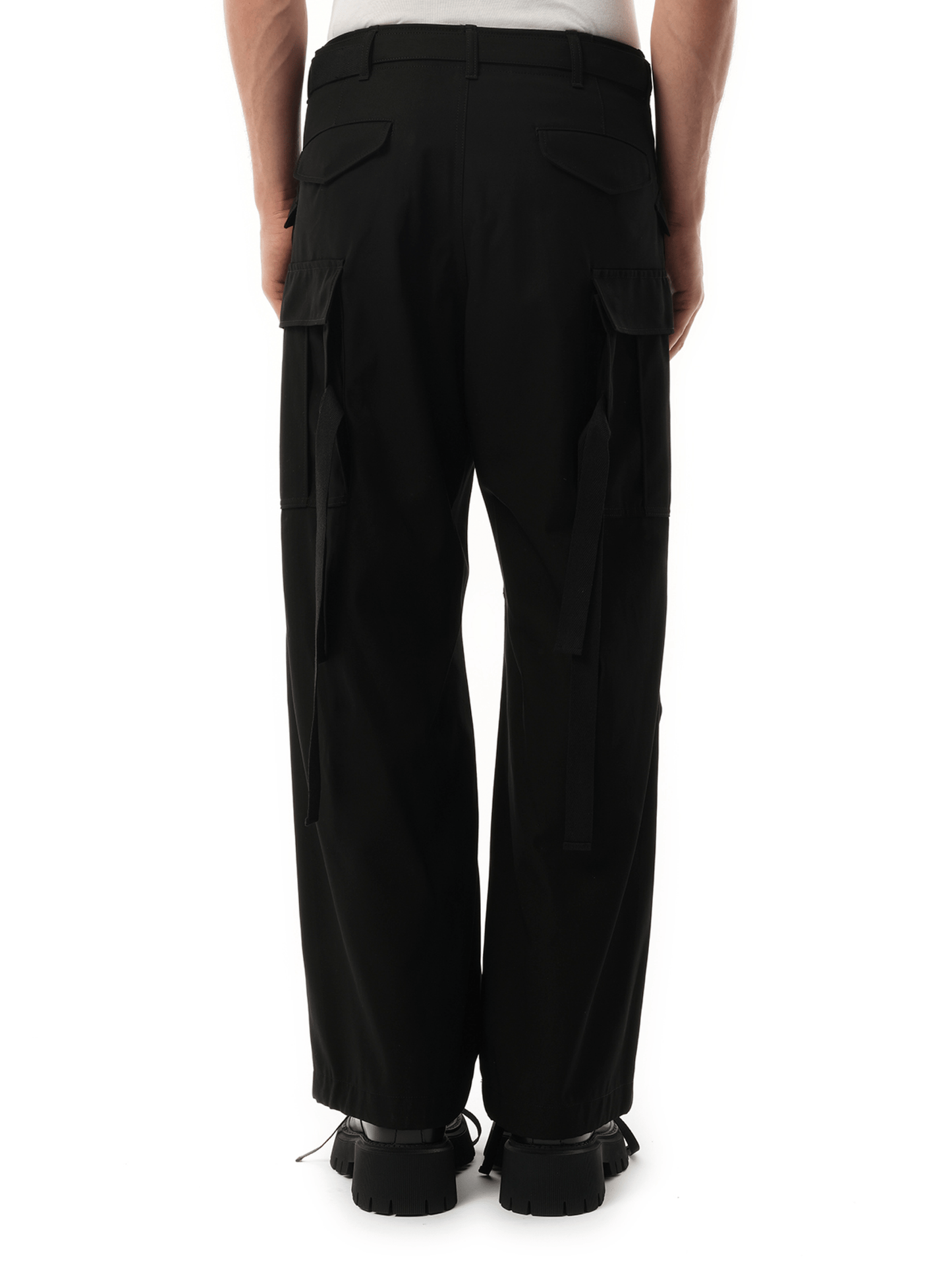 Sacai Cotton Twill Pants in Black