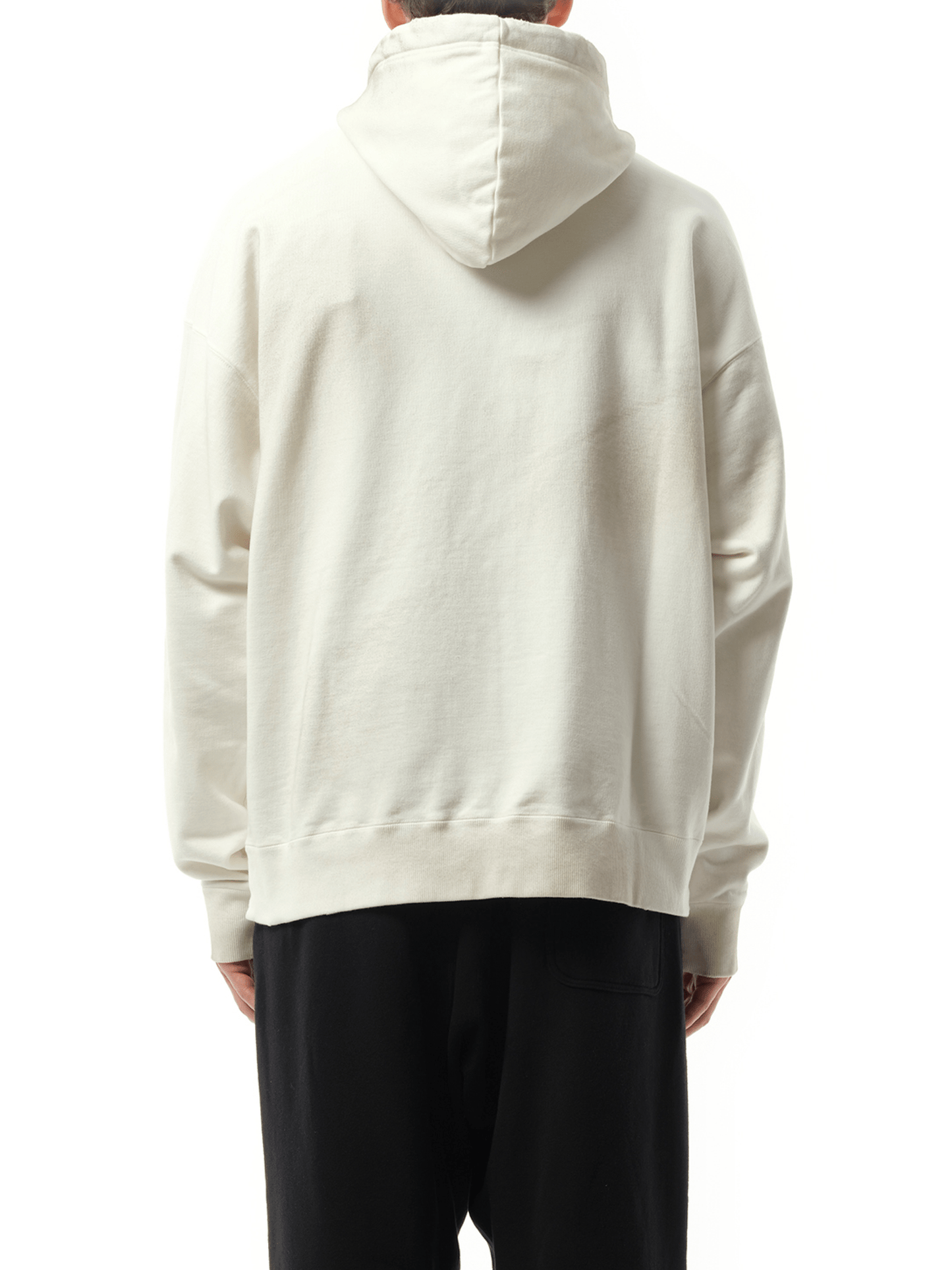 Maison Mihara Yasuhiro Smily Face Printed Distressed Hoodie in White