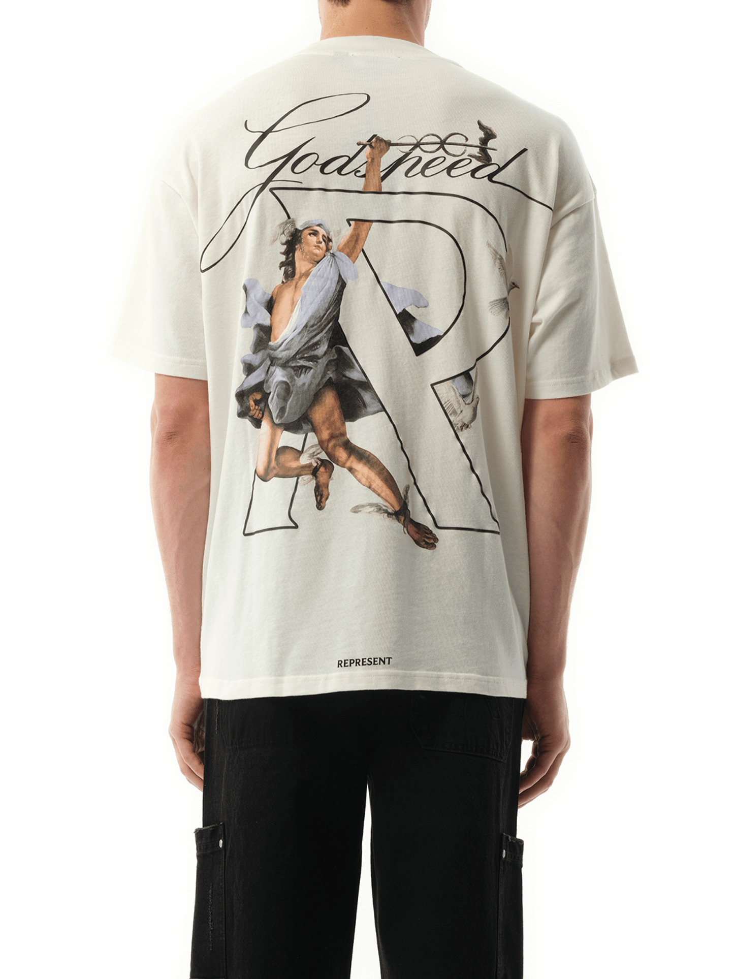 Represent Hermes T-Shirt in Flat White