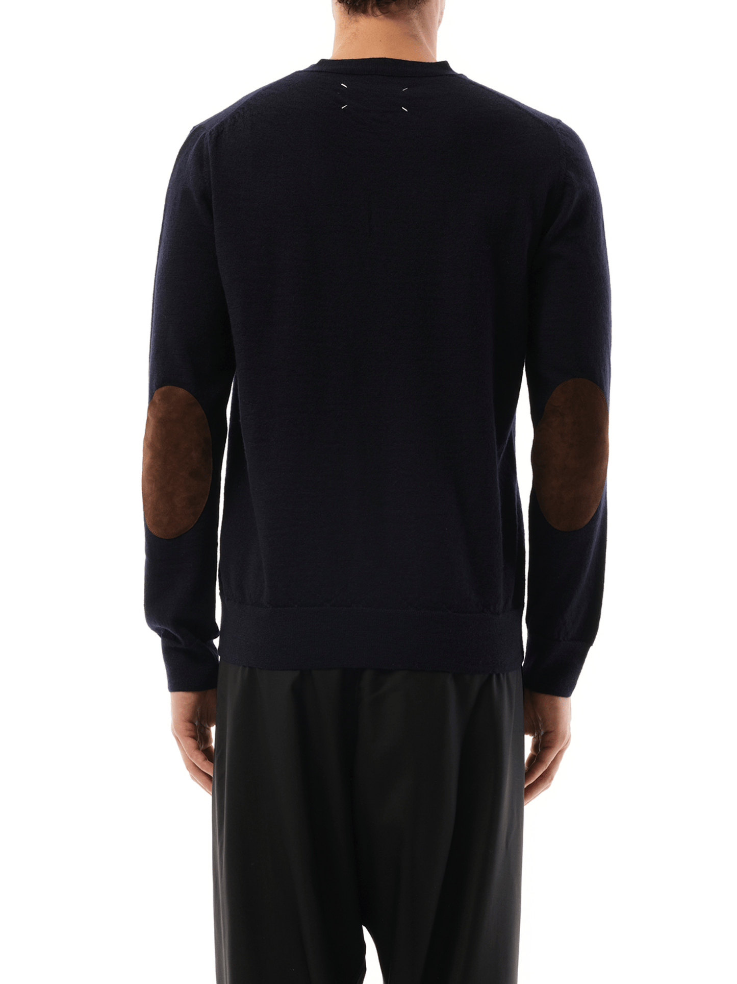 Maison Margiela Wool Cardigan in Dark Blue