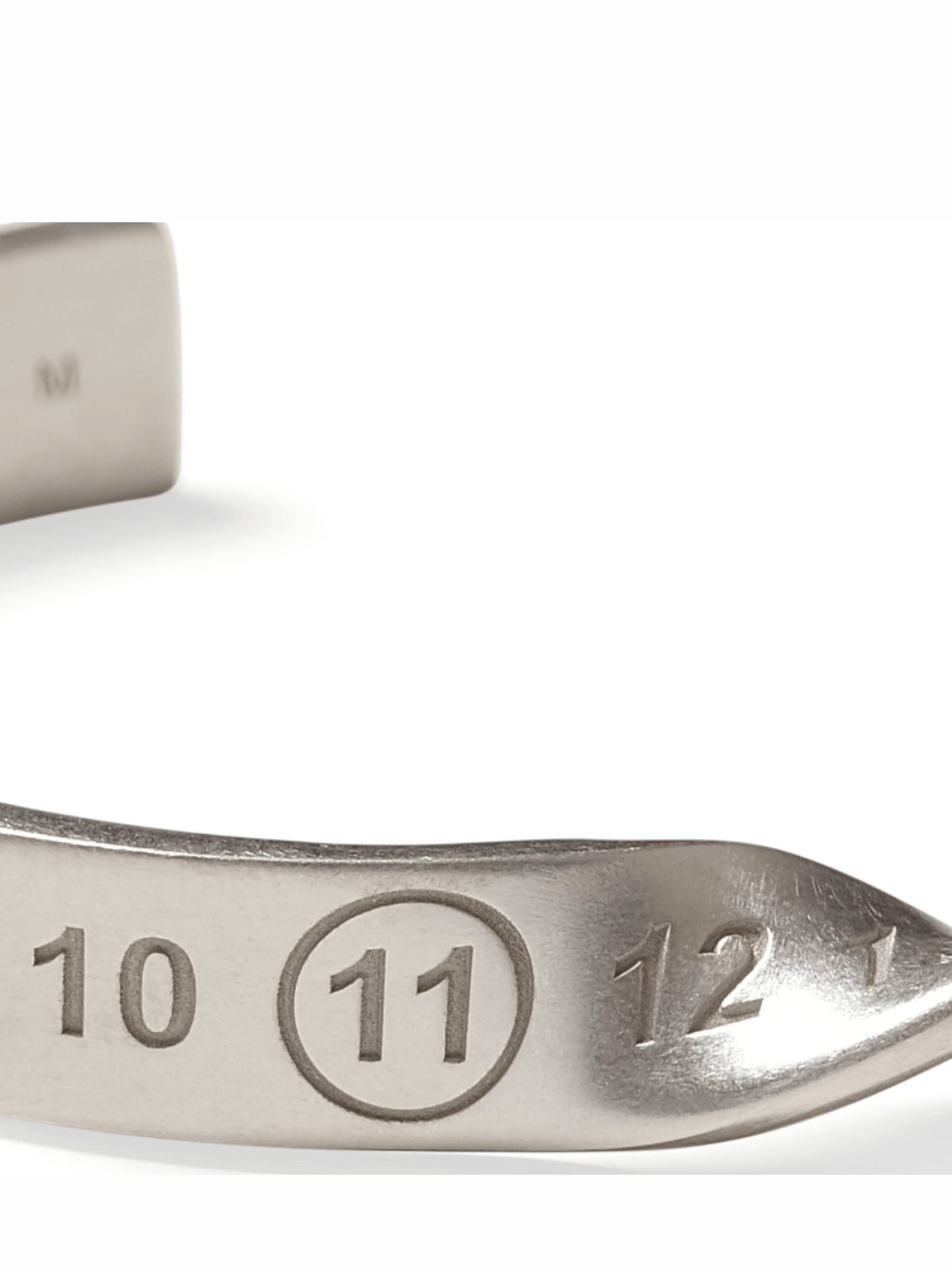 Maison Margiela Twist Bracelet in Palladio Semi Polished Plating