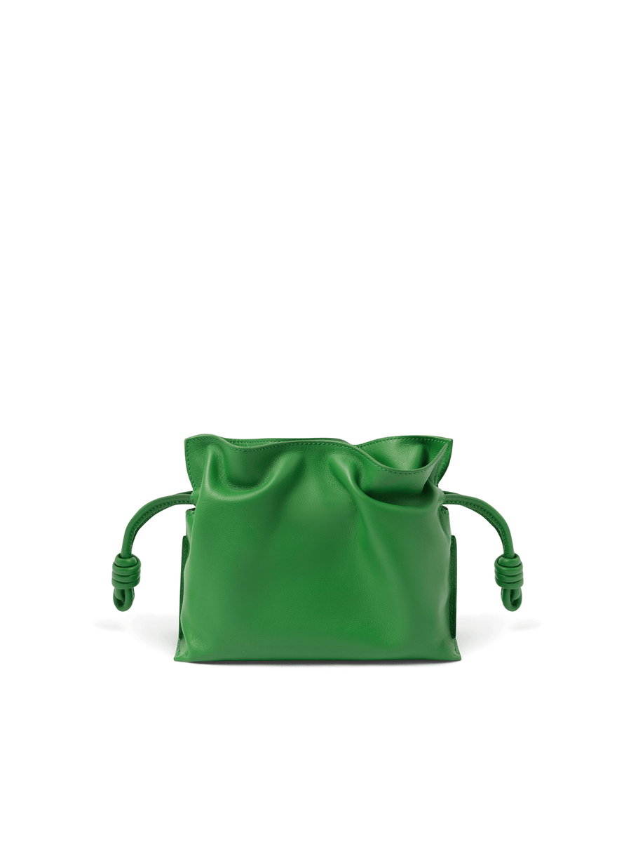 Loewe Flamenco Clutch Mini Bunnies in Tropical Green