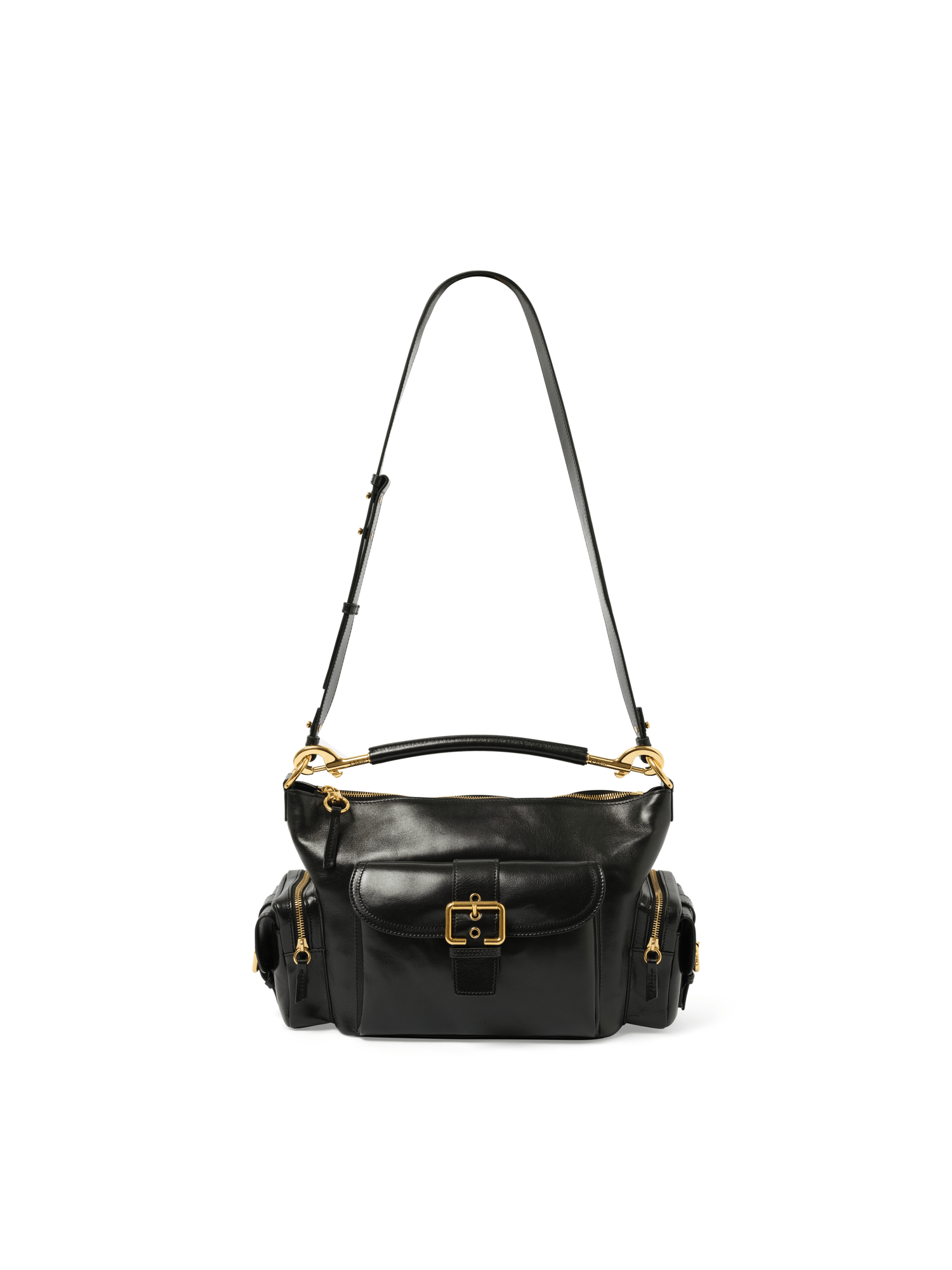 CHLOE BLACK LEATHER CAMERA BAG HANDBAG CHLOE BLACK LEATHER CAMERA BAG HANDBAG