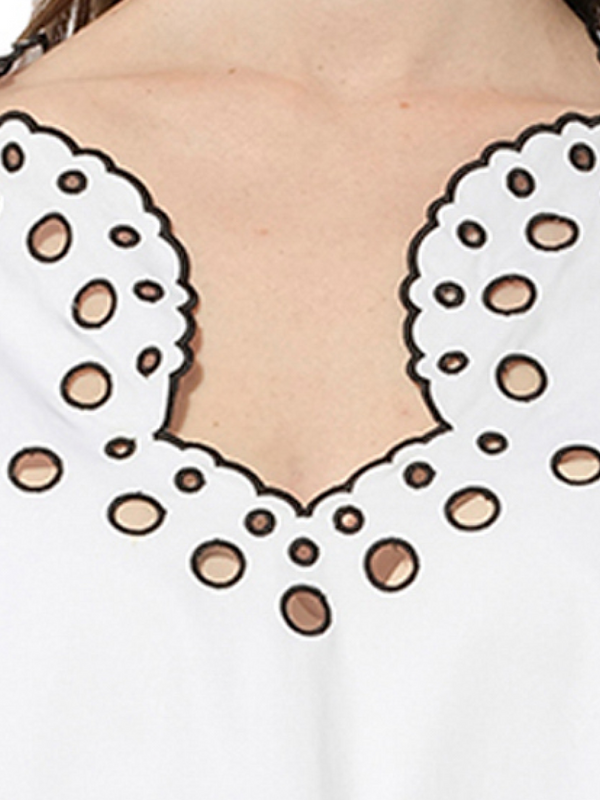 Long Sleeve Blouse in White