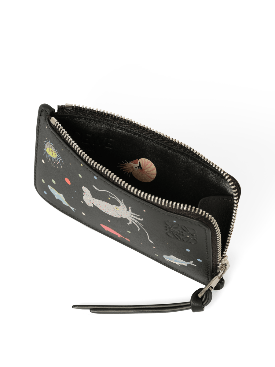 Loewe Suna Fujita Deep Sea Cardholder in Black