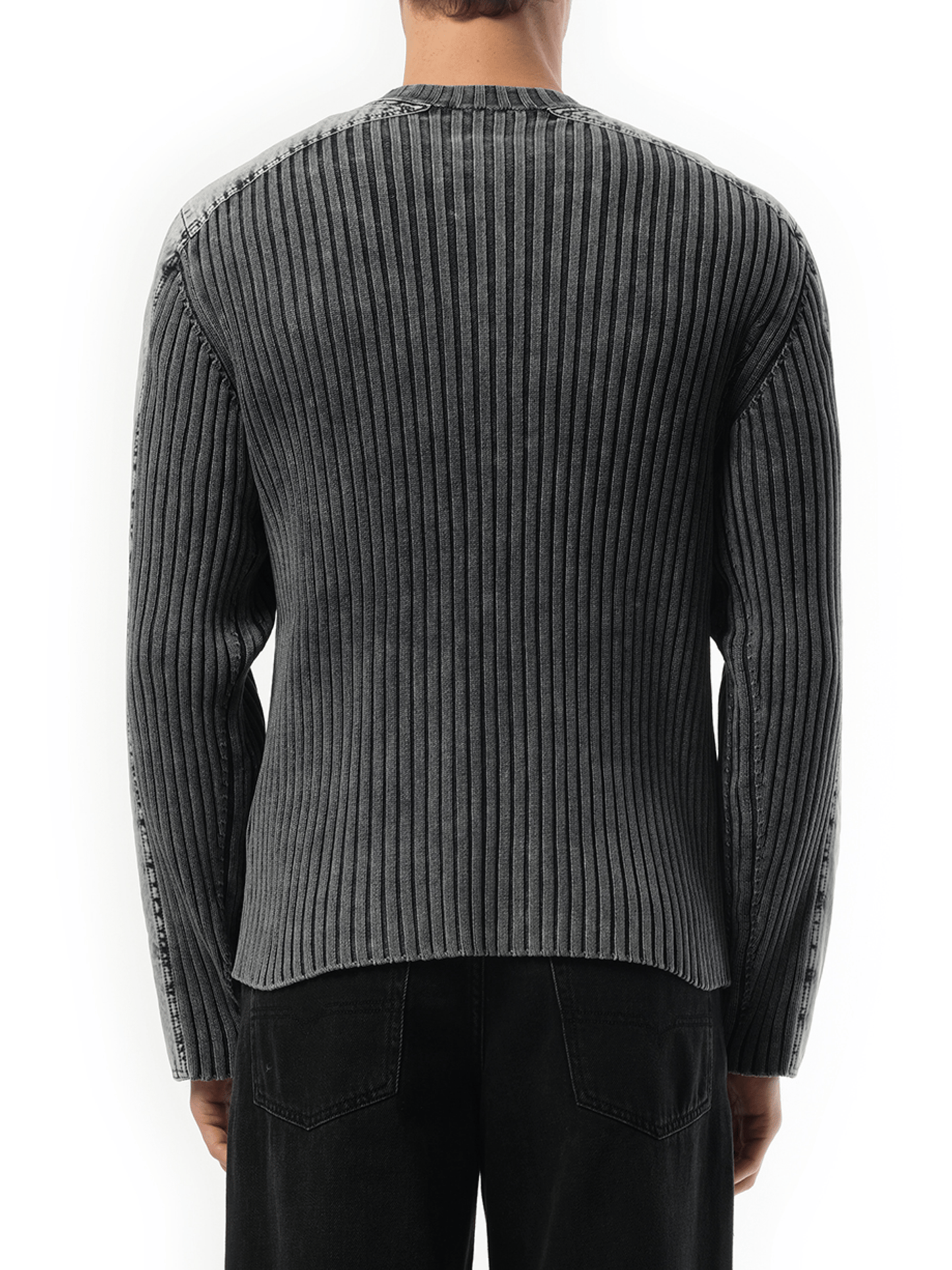 Diesel K-Matty Zip Sweater in Charcoal