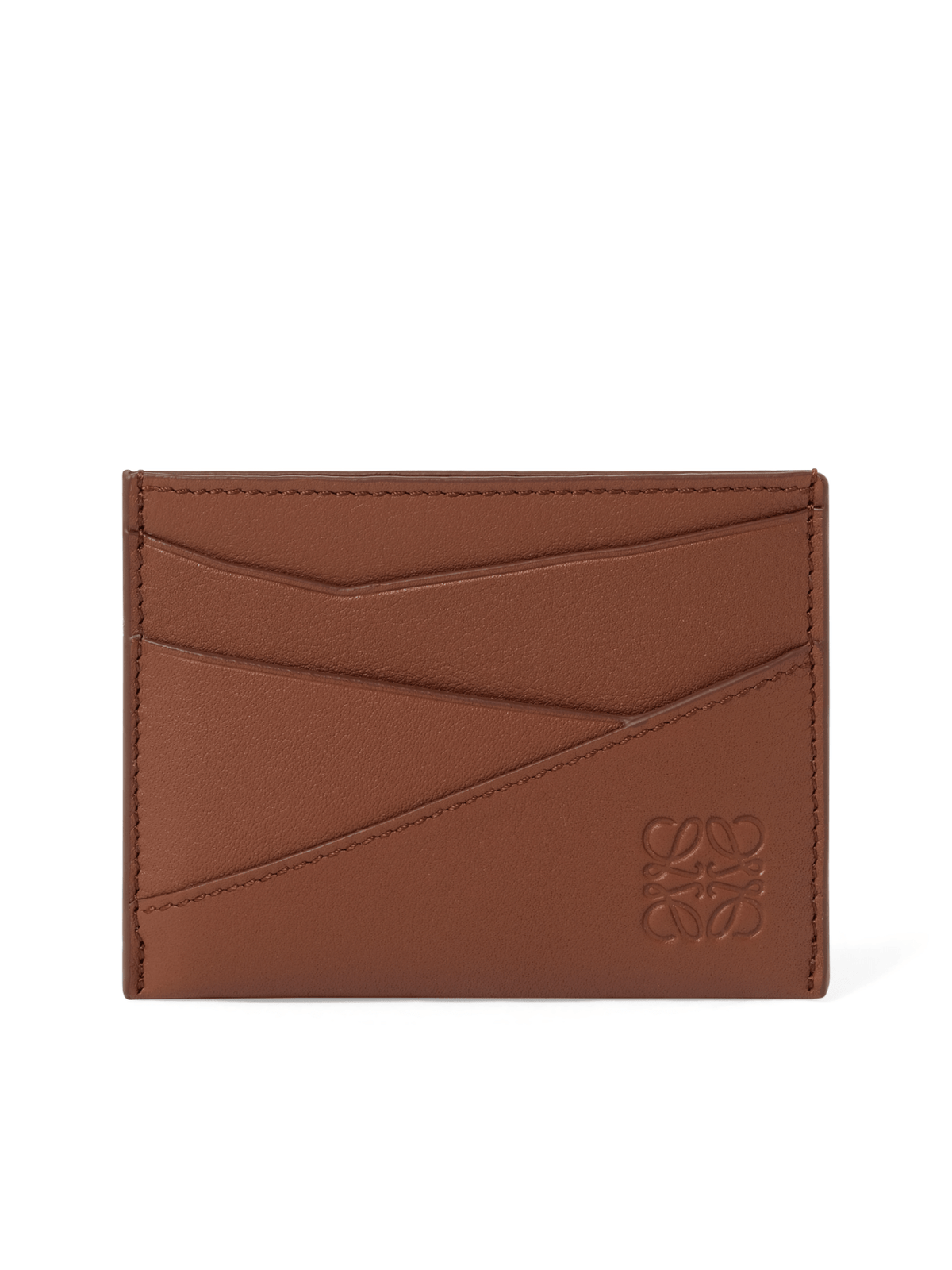 Loewe Puzzle Edge Plain Cardholder in Brown
