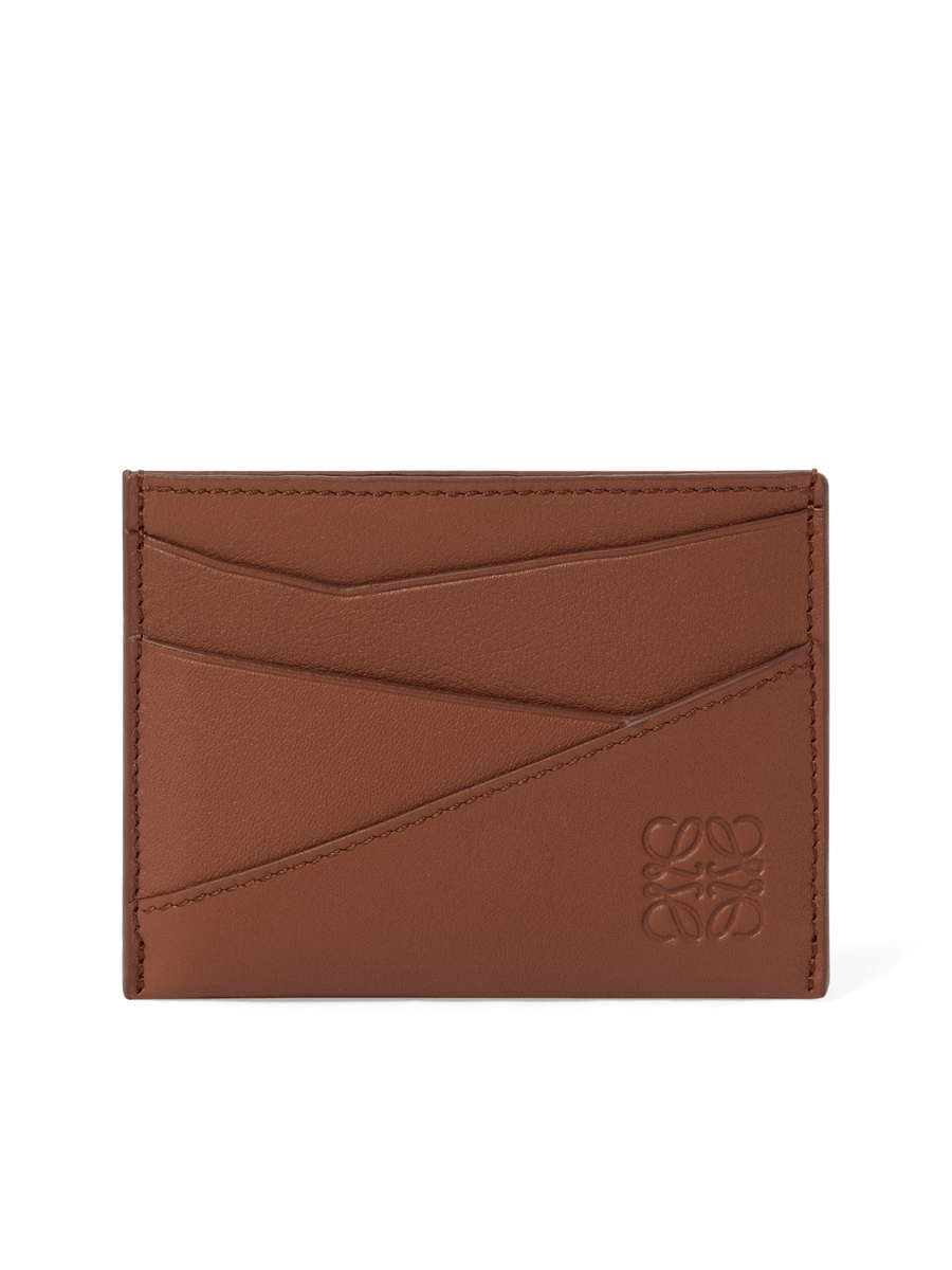 Loewe Puzzle Edge Plain Cardholder in Brown