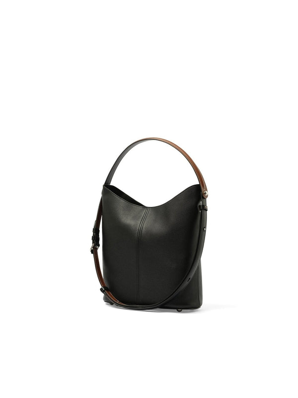Maison Margiela Dress-Age Hobo Bag in Black/Chestnut