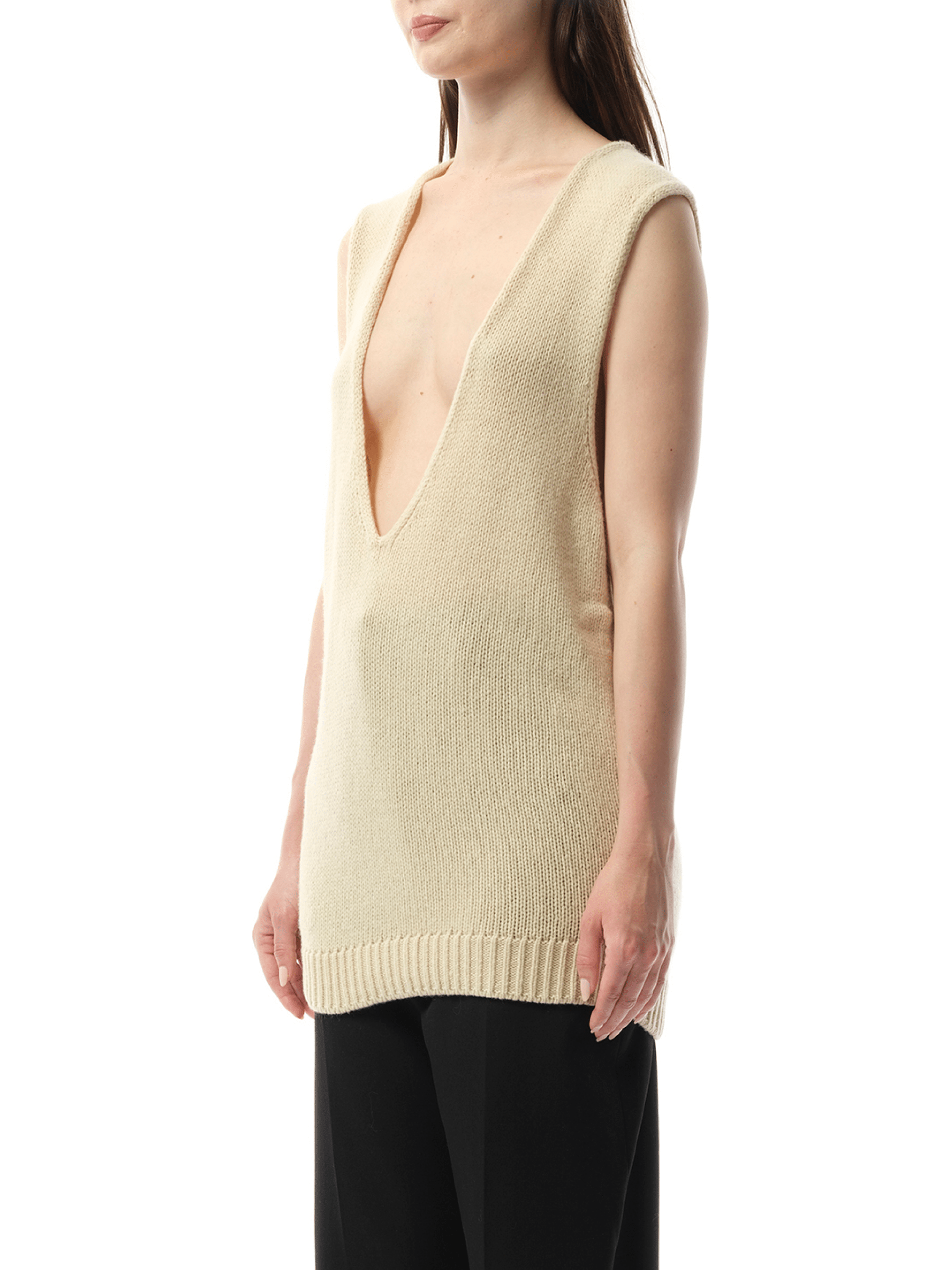Knitted Top in Ivory